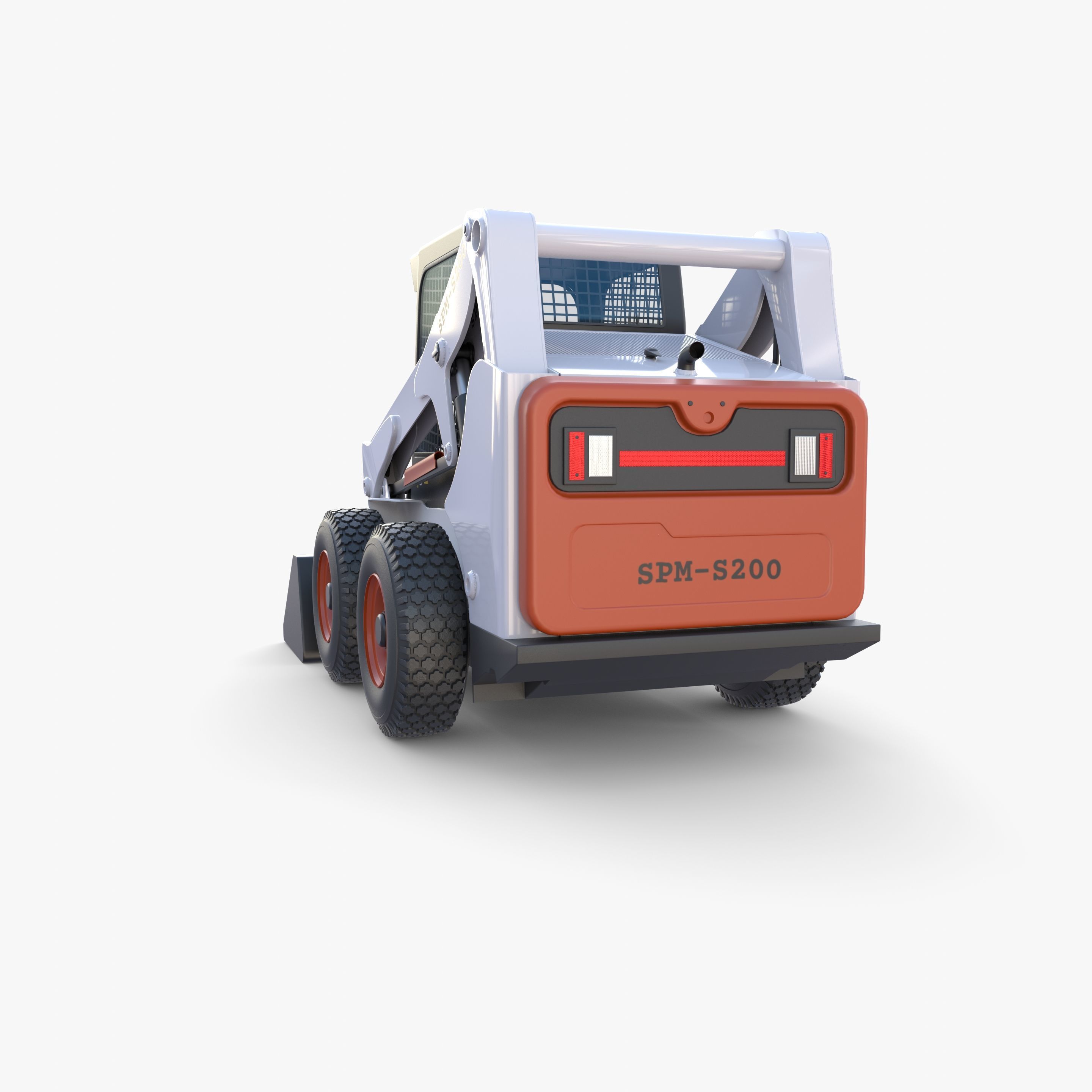 Skid steer loader V1 3D model_10