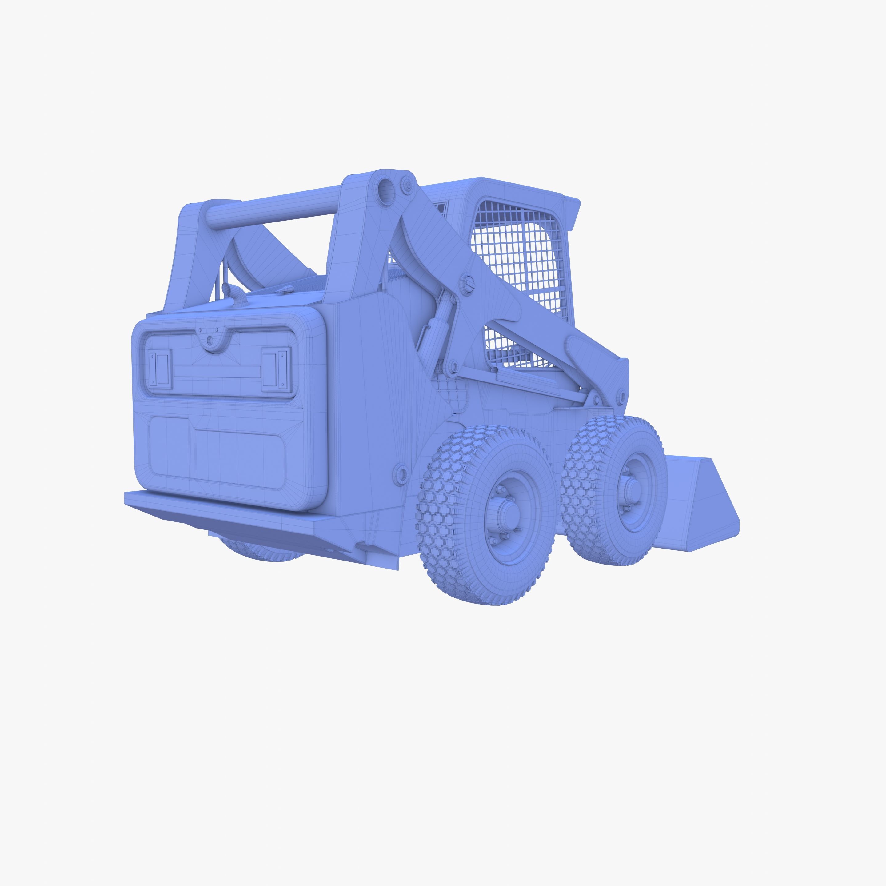 Skid steer loader V1 3D model_21