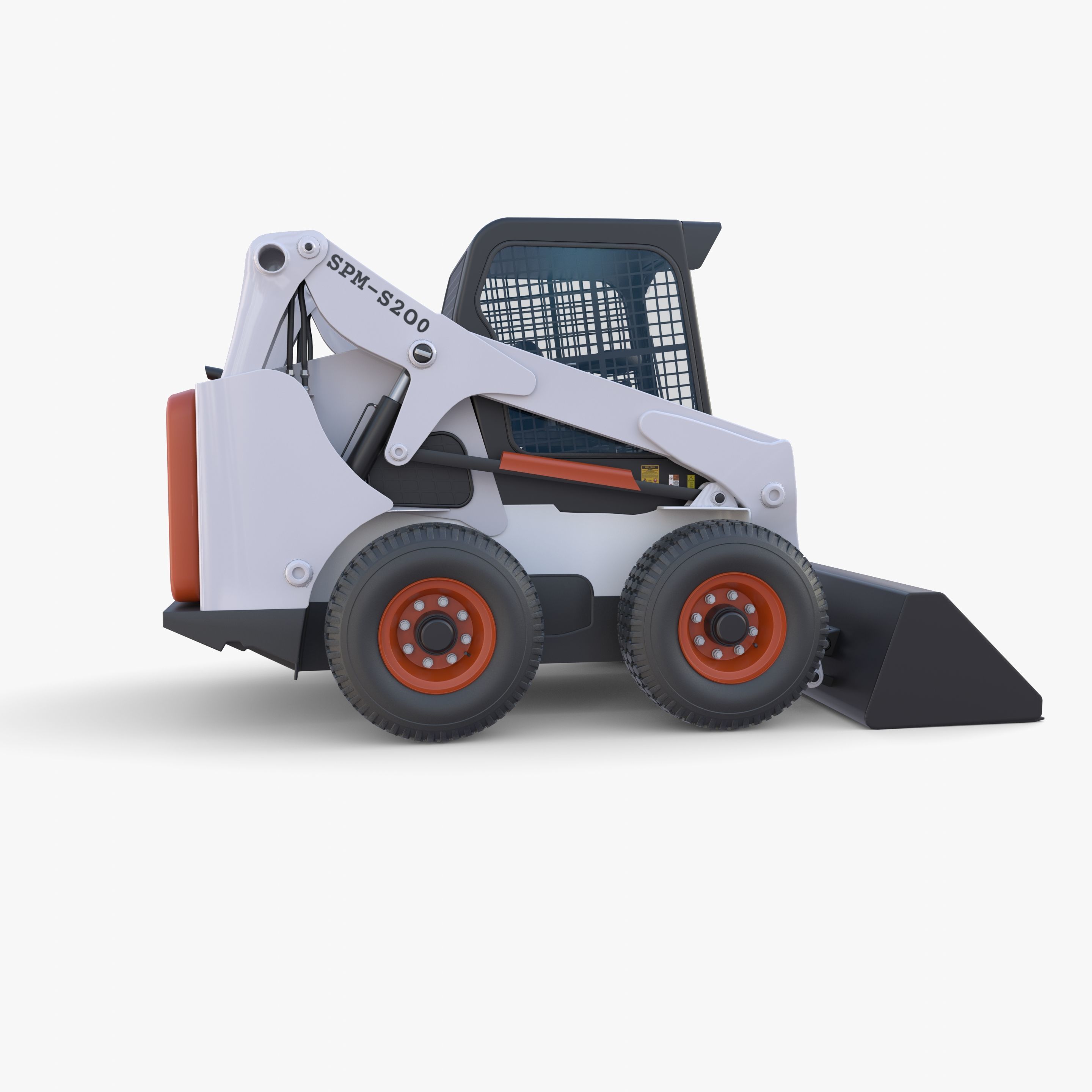 Skid steer loader V1 3D model_3