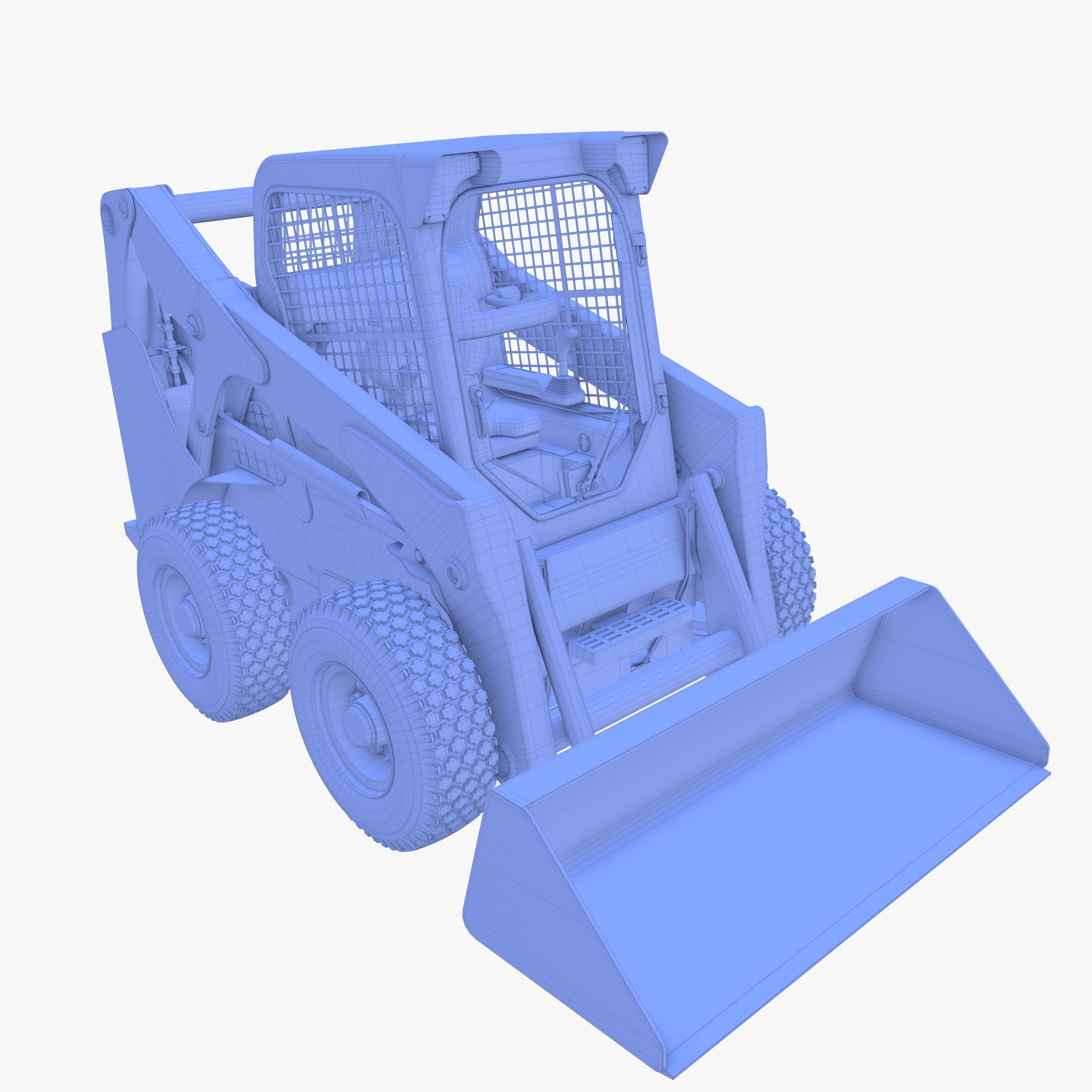 Skid steer loader V1 3D model_31