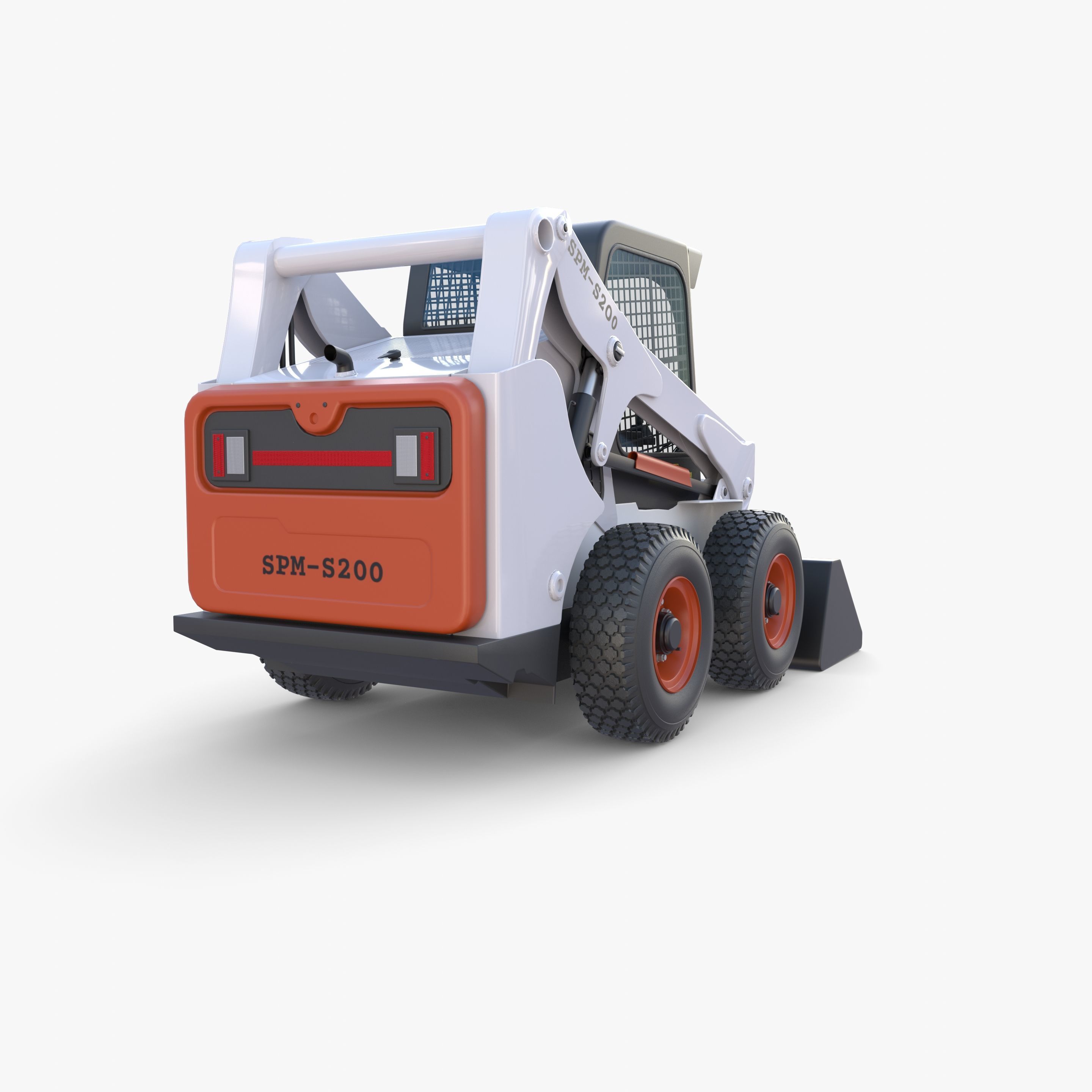 Skid steer loader V1 3D model_1