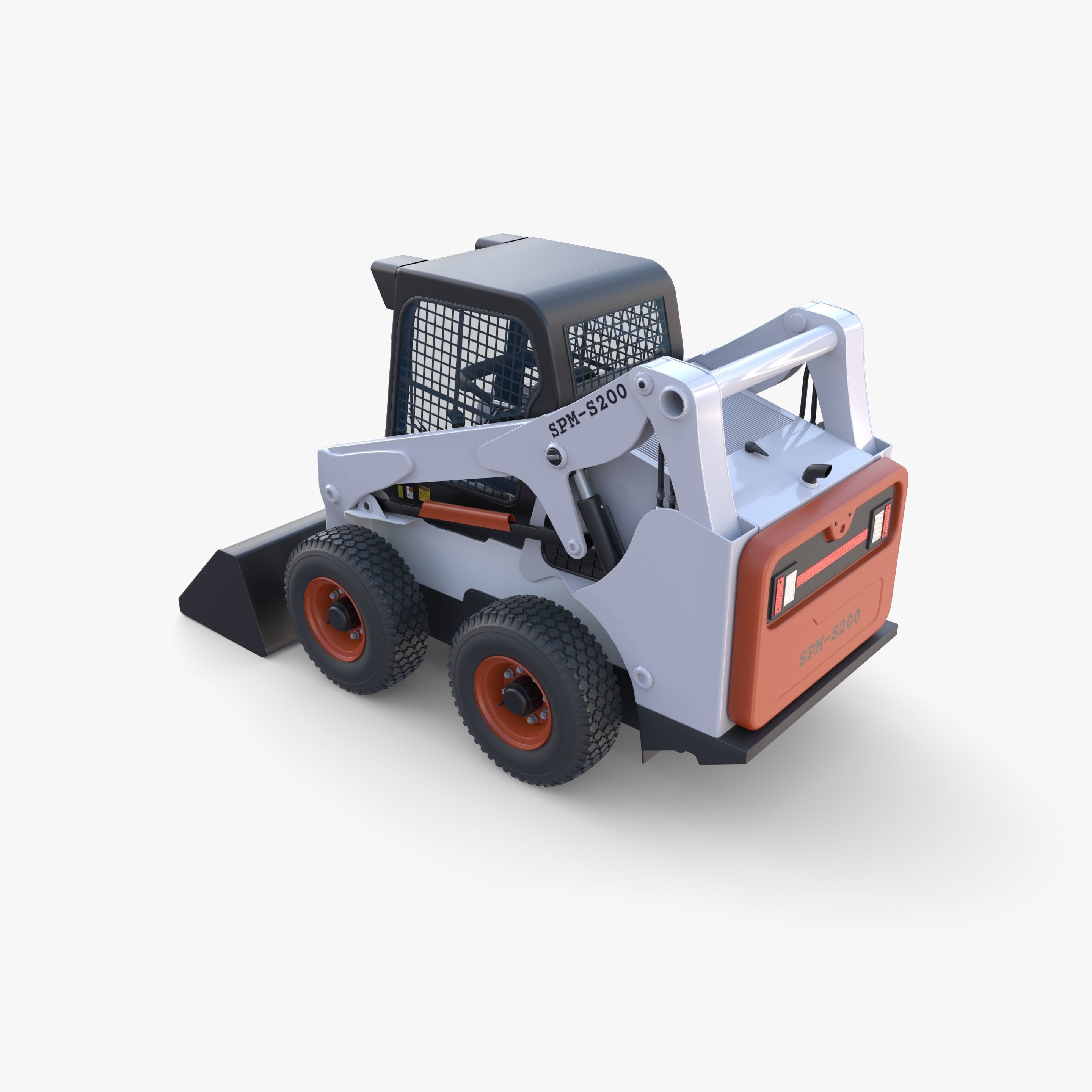 Skid steer loader V1 3D model_19