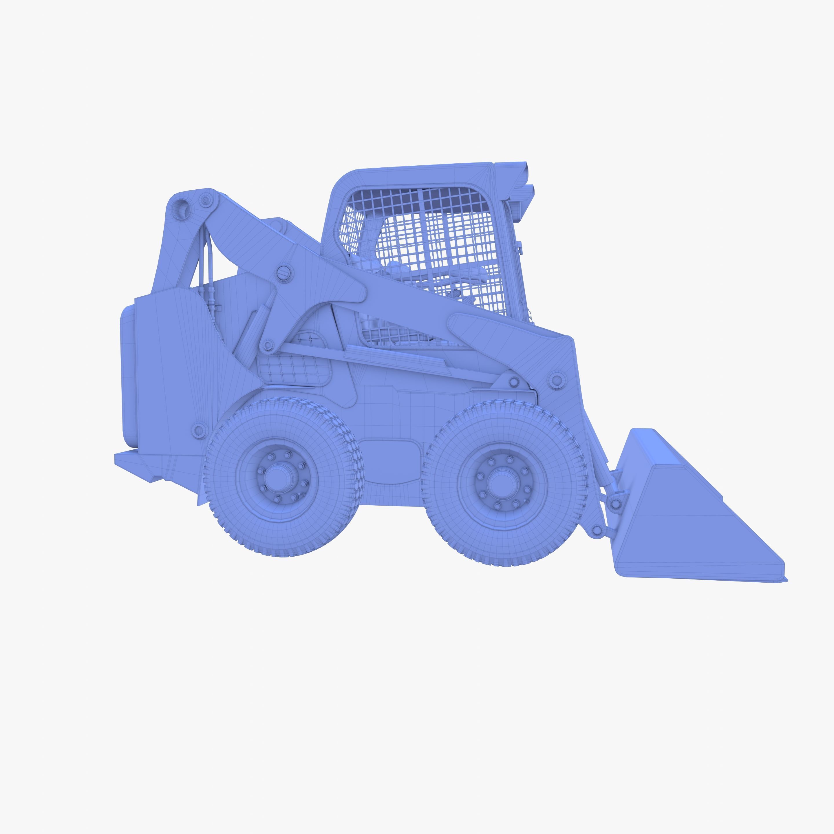 Skid steer loader V1 3D model_23