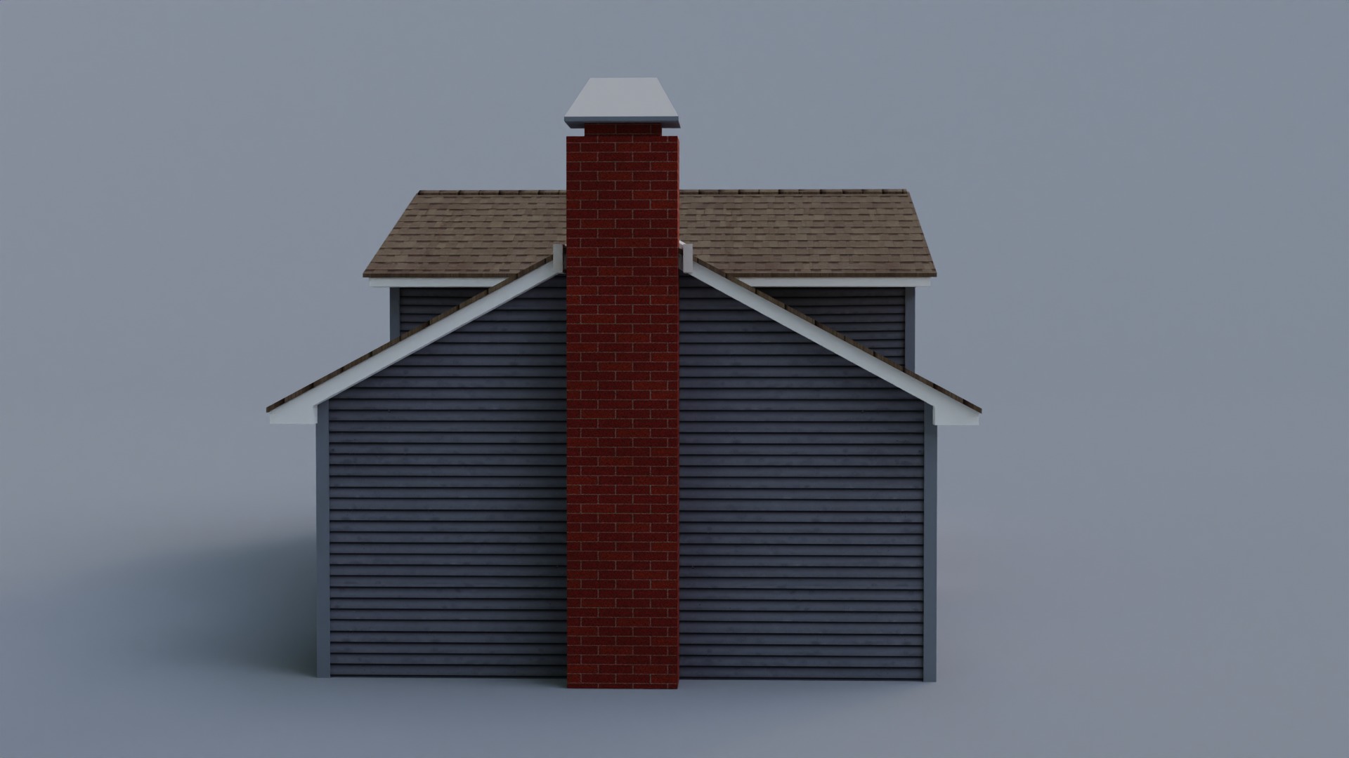 Low Poly house 18 Low-poly 3D model_5