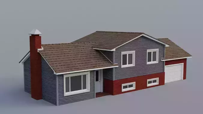 Low Poly house 18 Low-poly 3D model