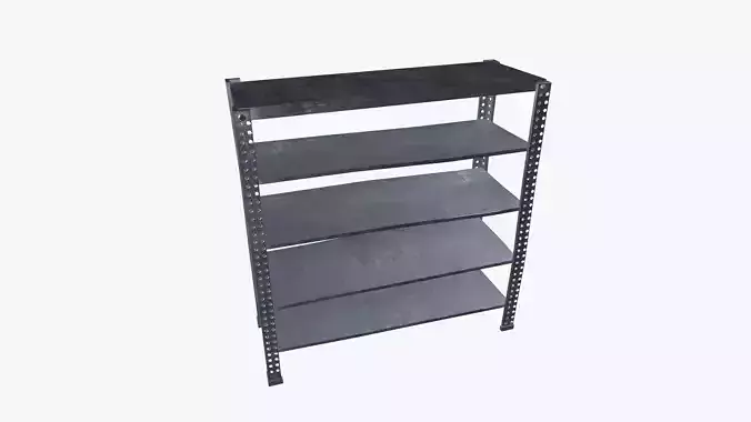 Metal Rack Low-poly 3D model