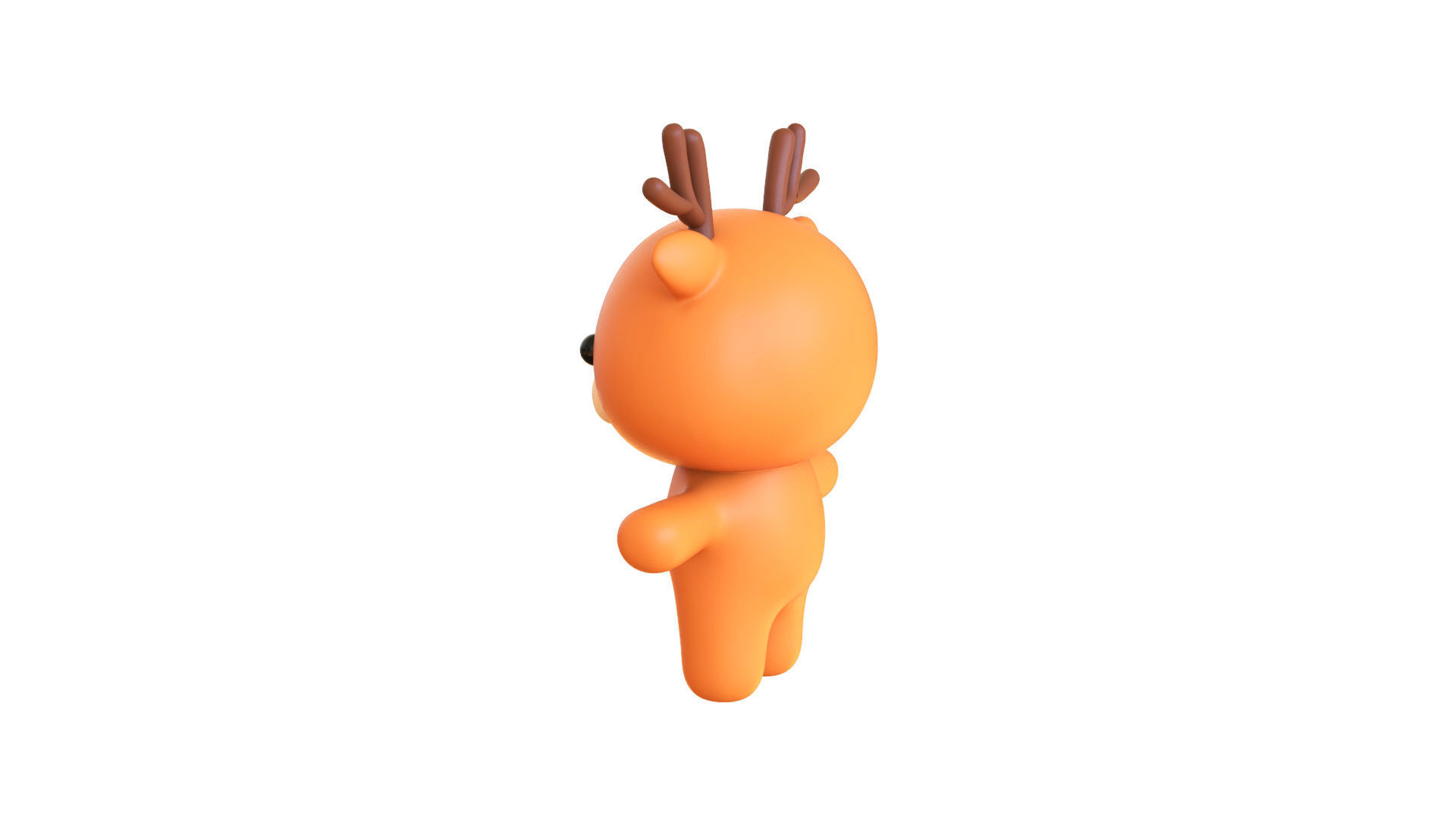 Character005 Chubby Deer Low-poly 3D model_12