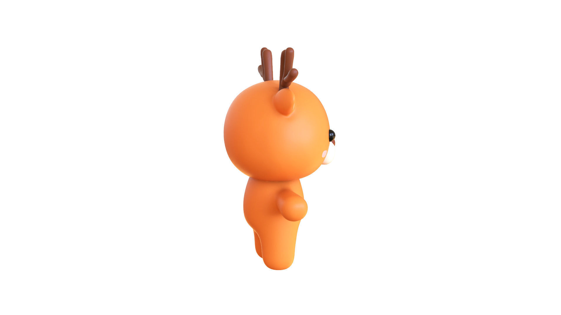 Character005 Chubby Deer Low-poly 3D model_16