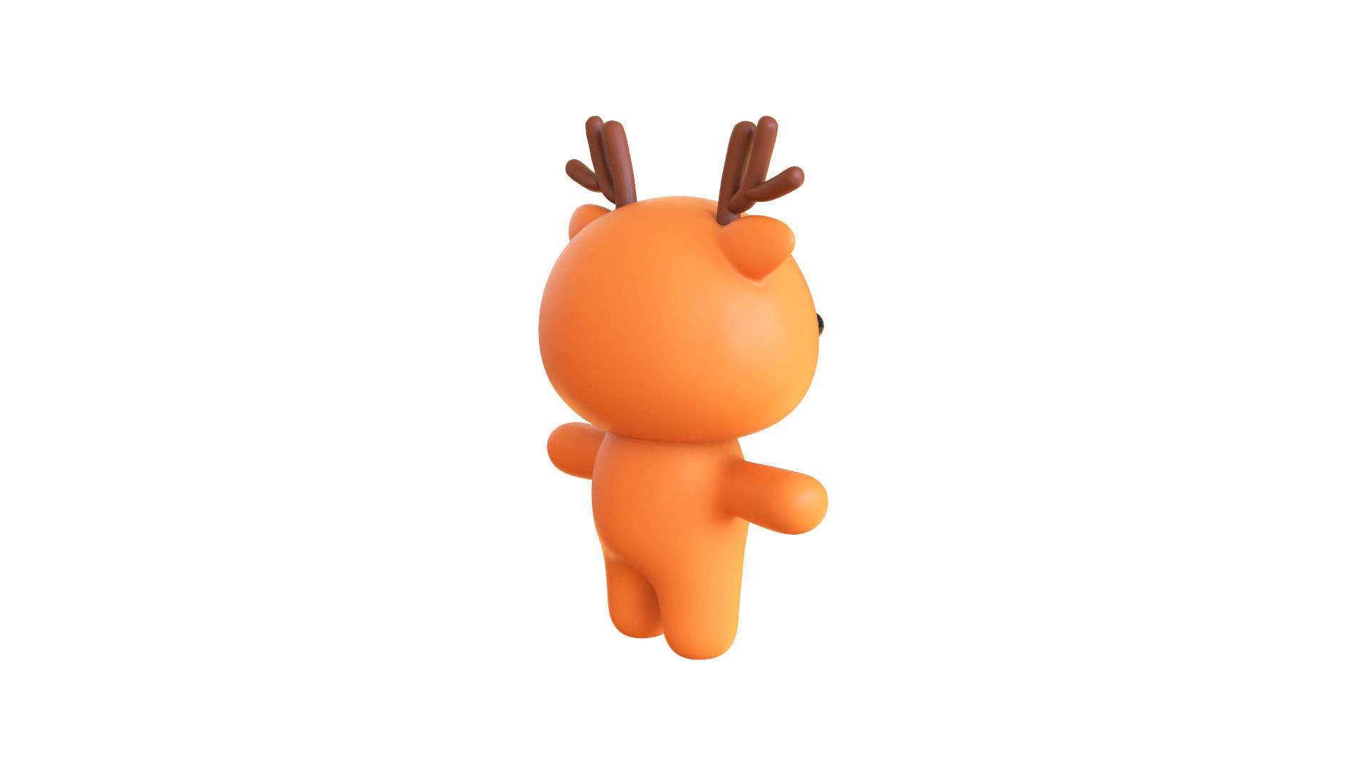 Character005 Chubby Deer Low-poly 3D model_15