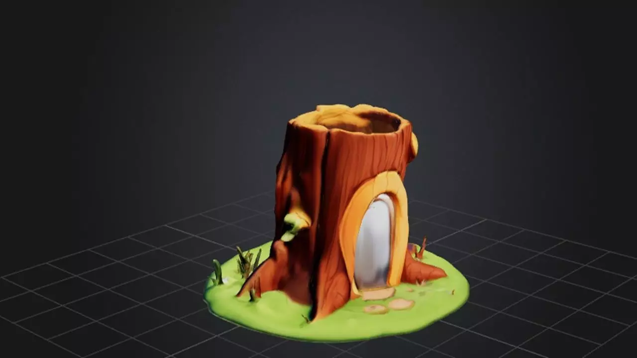 Woodland Dwelling 3D model_0