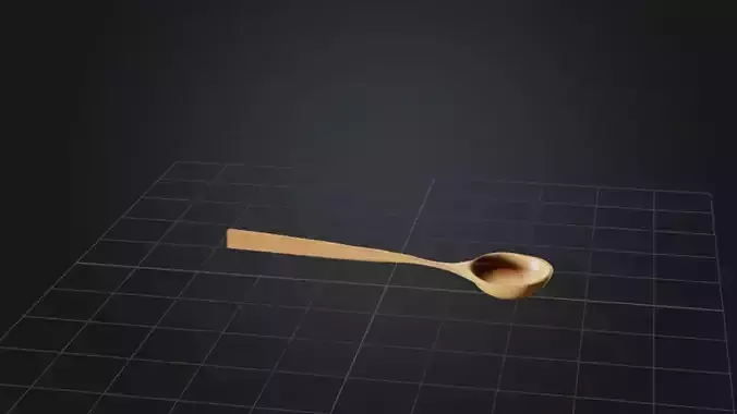 Wooden Spoon 3D model