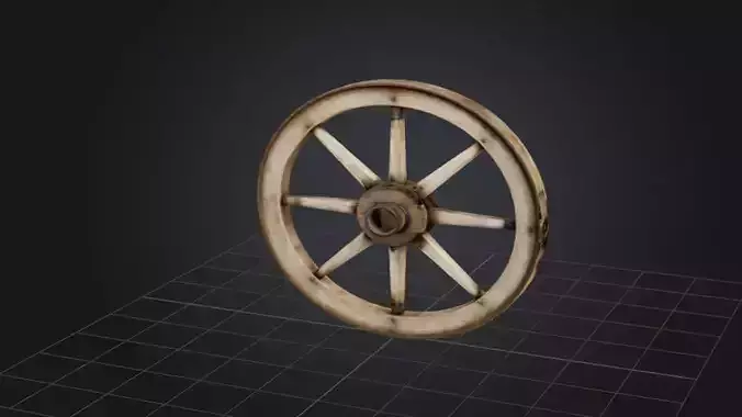 Wooden Cart Wheel