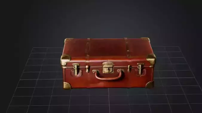 Old leather Suitcase 