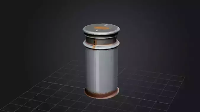 Metal street bollard