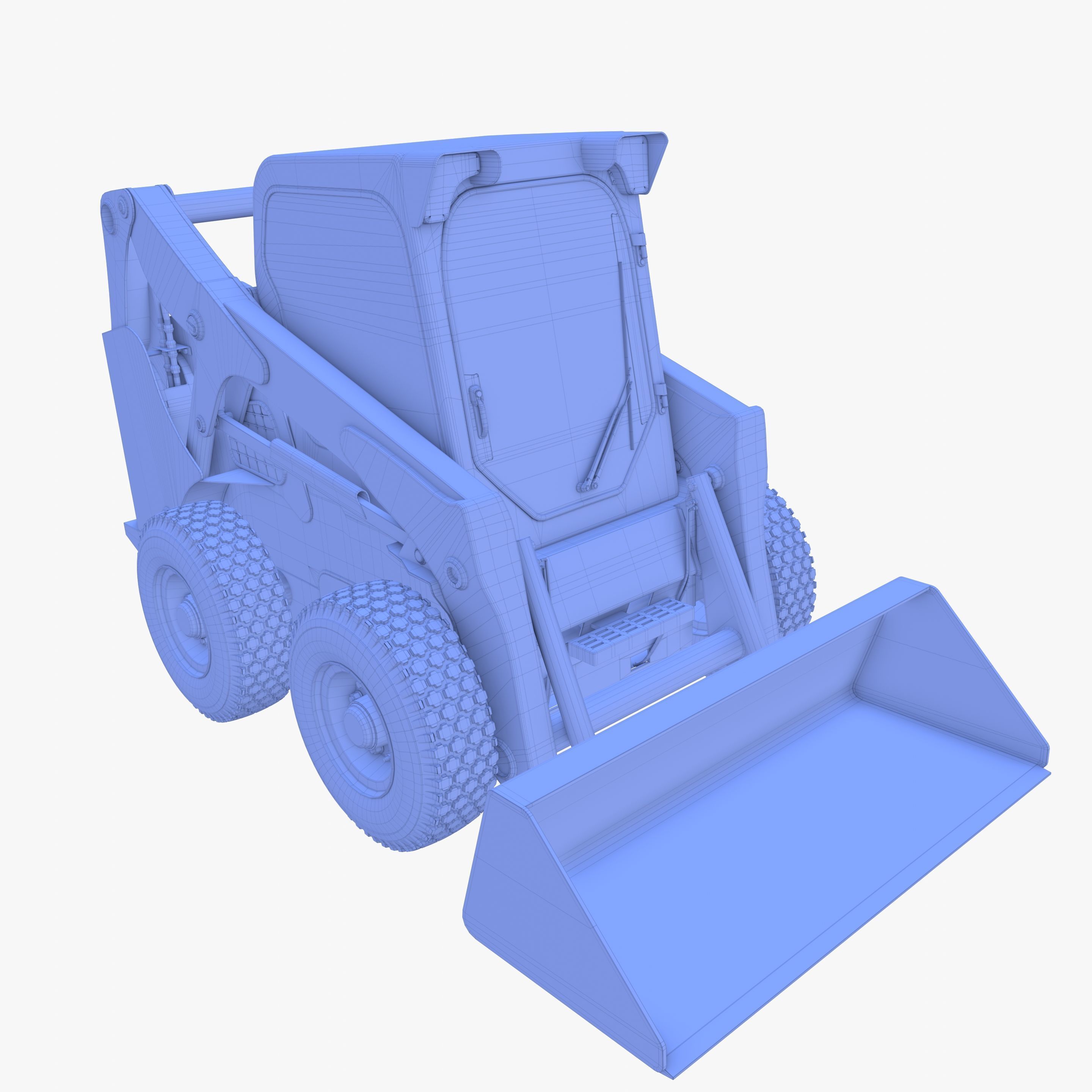 Skid steer loader V3 3D model_40