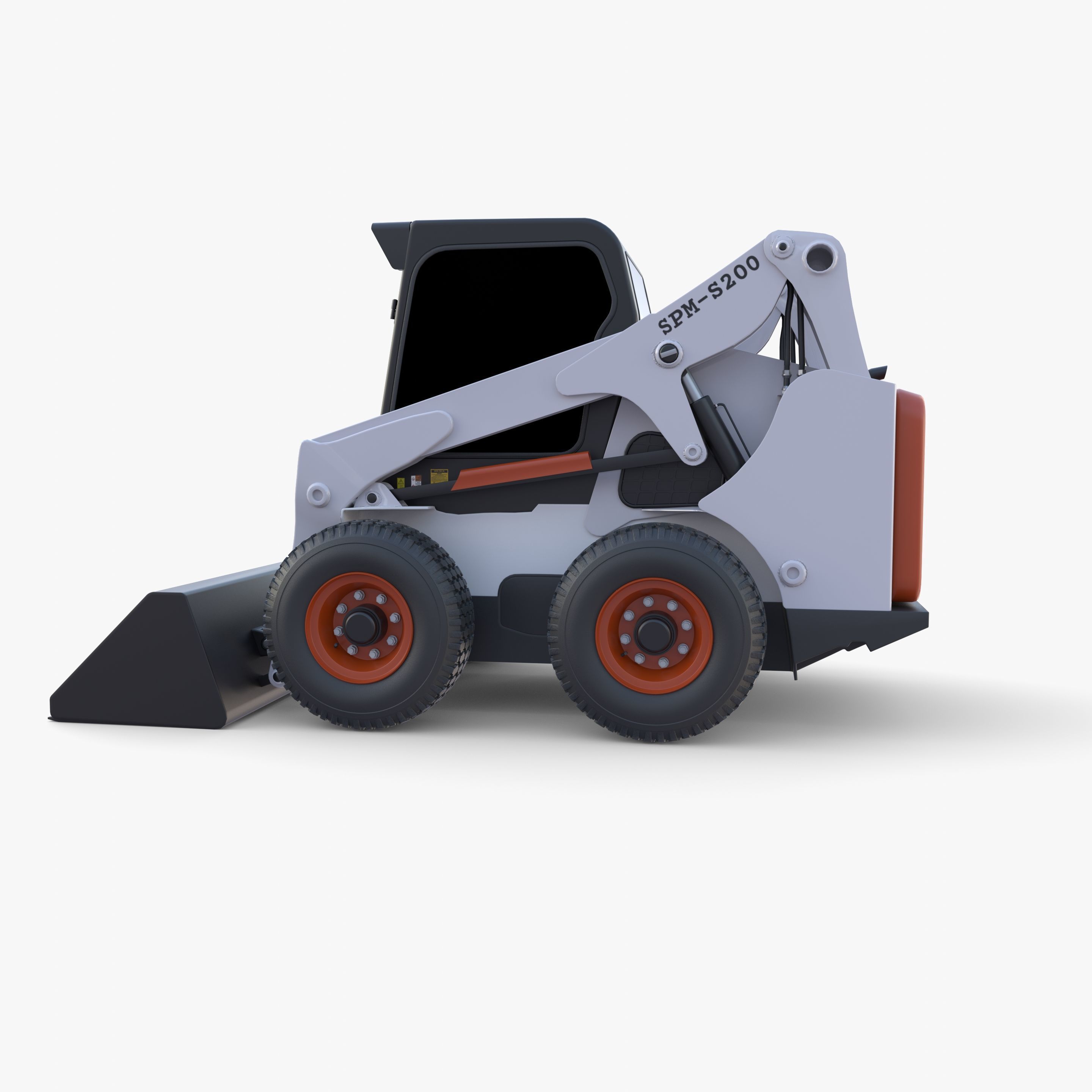 Skid steer loader V3 3D model_9