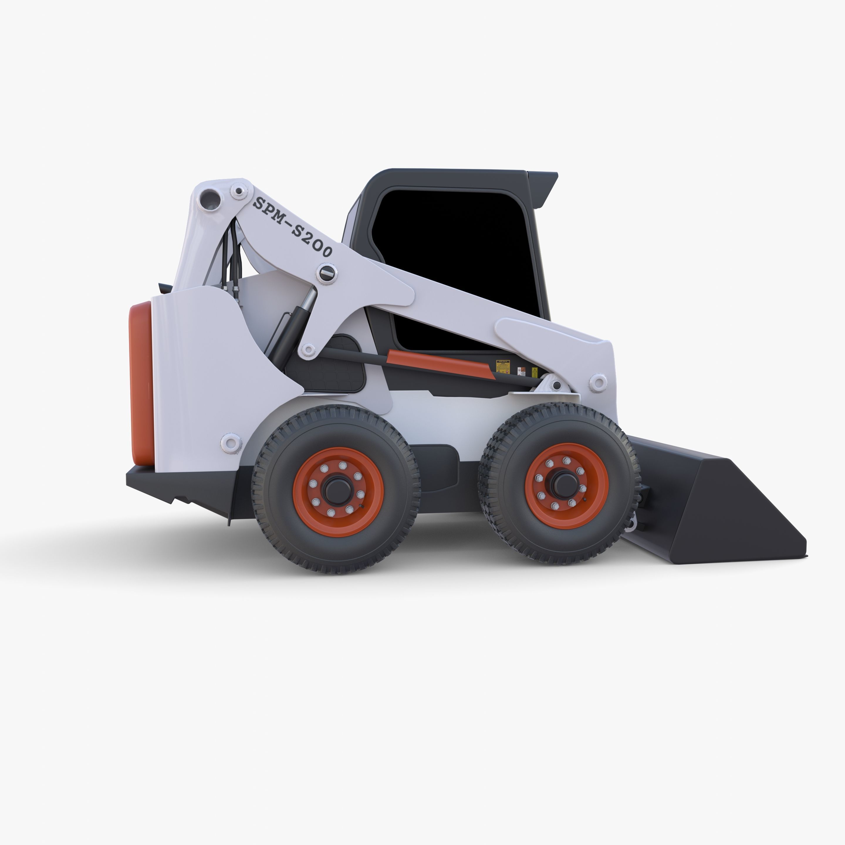 Skid steer loader V3 3D model_3