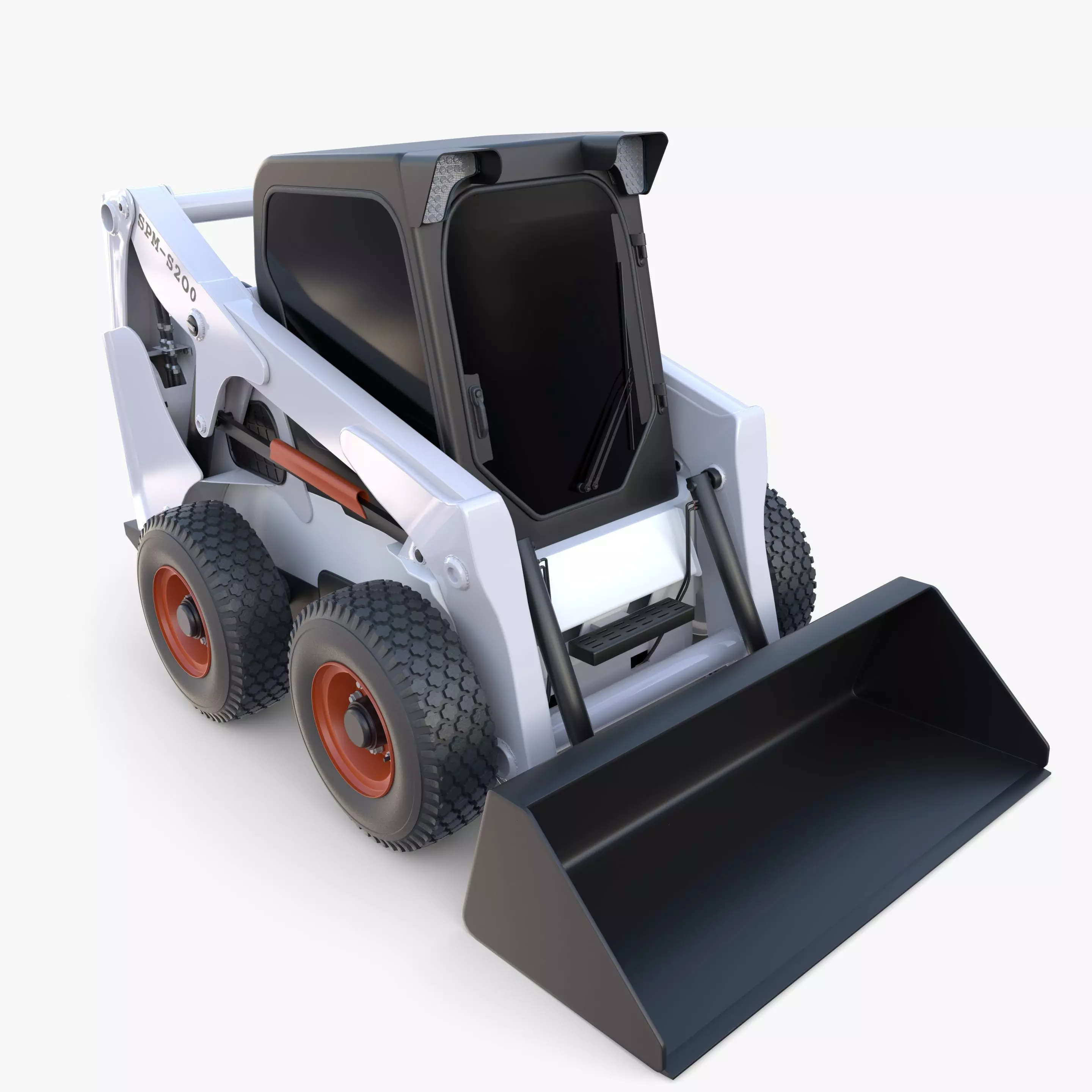 Skid steer loader V3 3D model_0