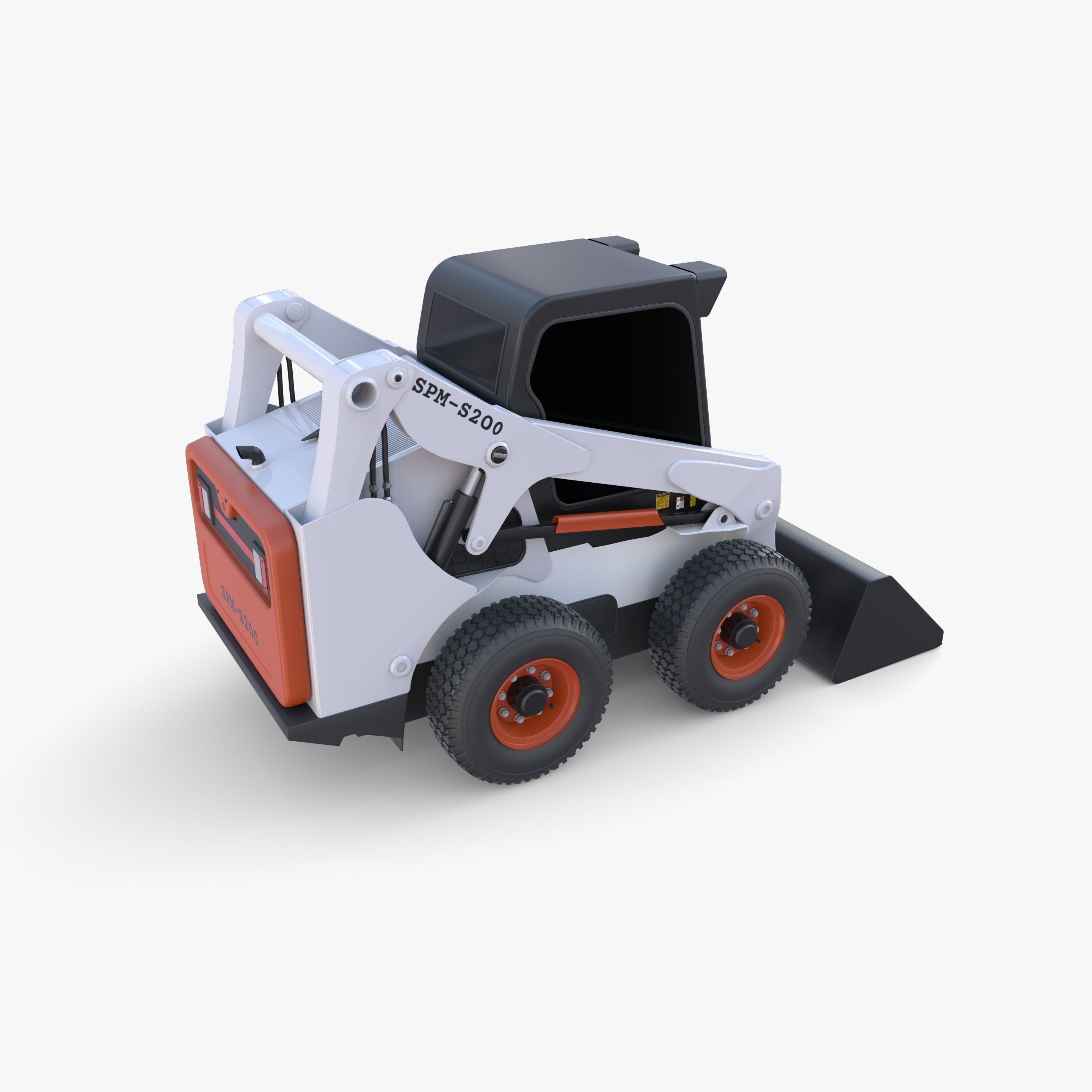 Skid steer loader V3 3D model_13