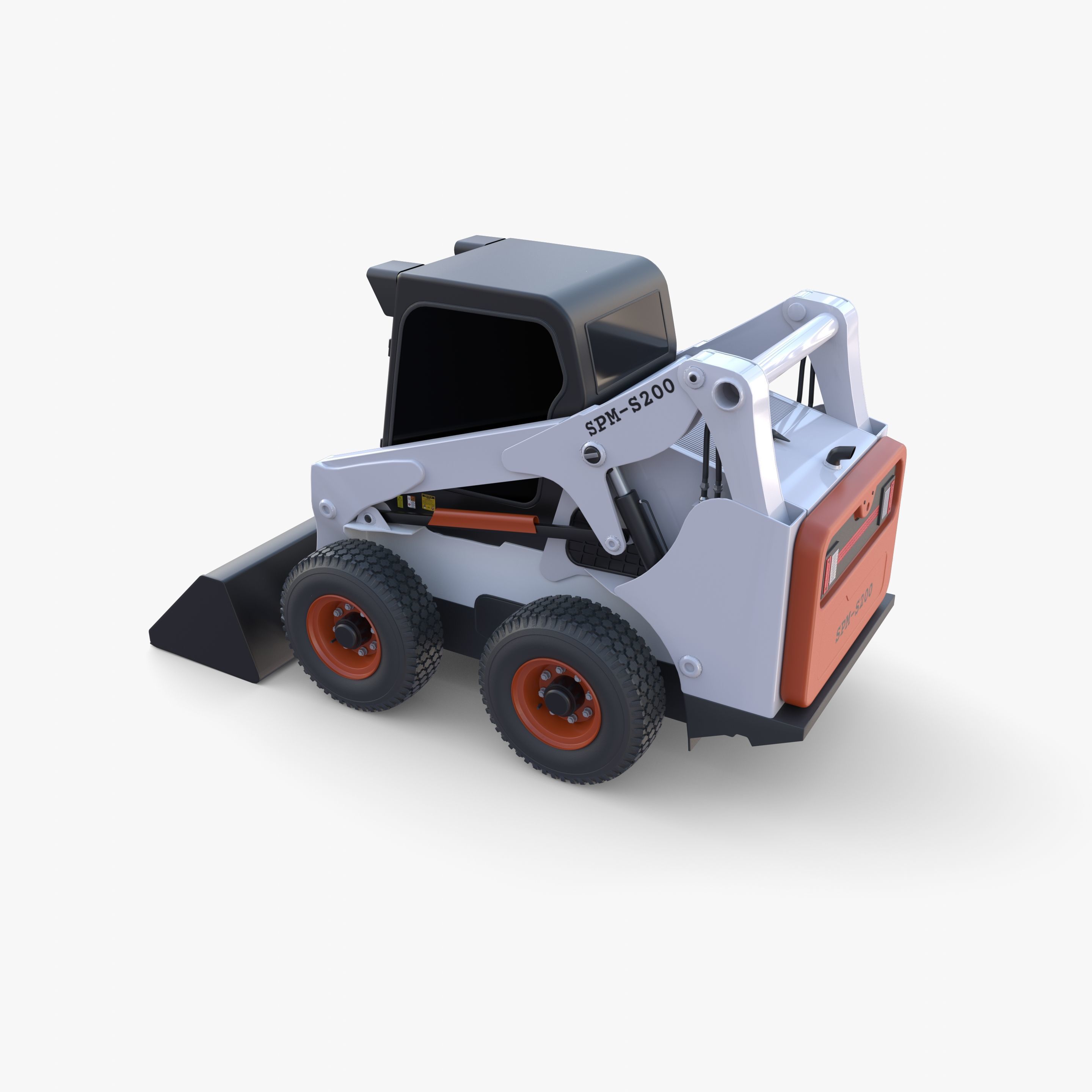 Skid steer loader V3 3D model_19
