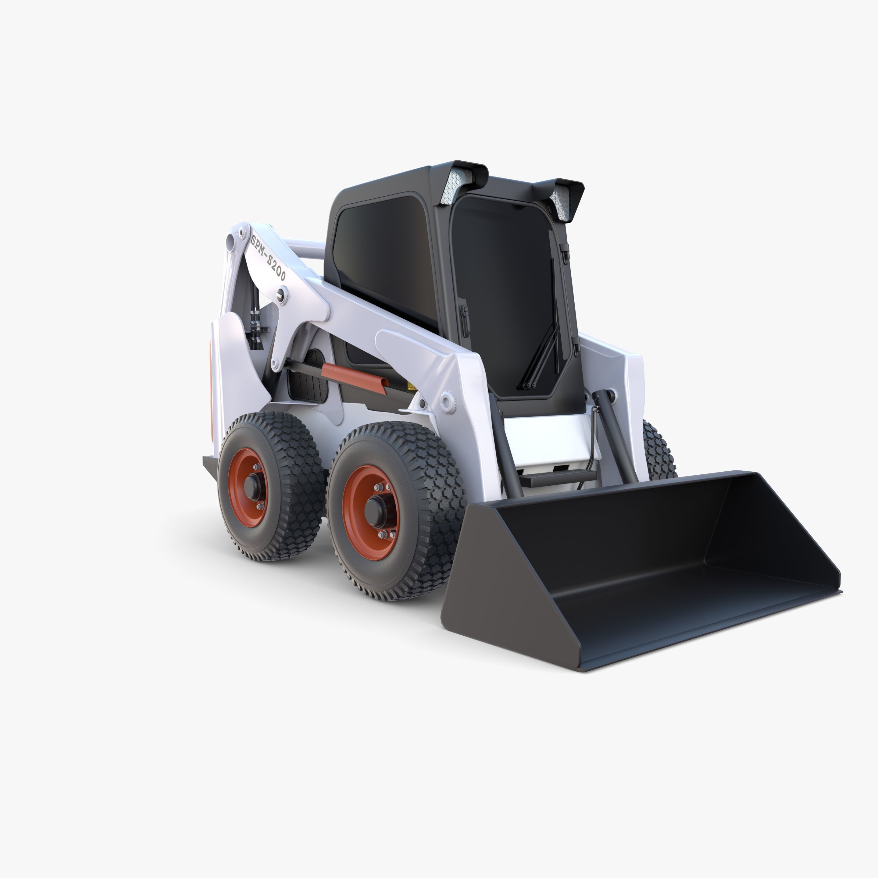 Skid steer loader V3 3D model_5