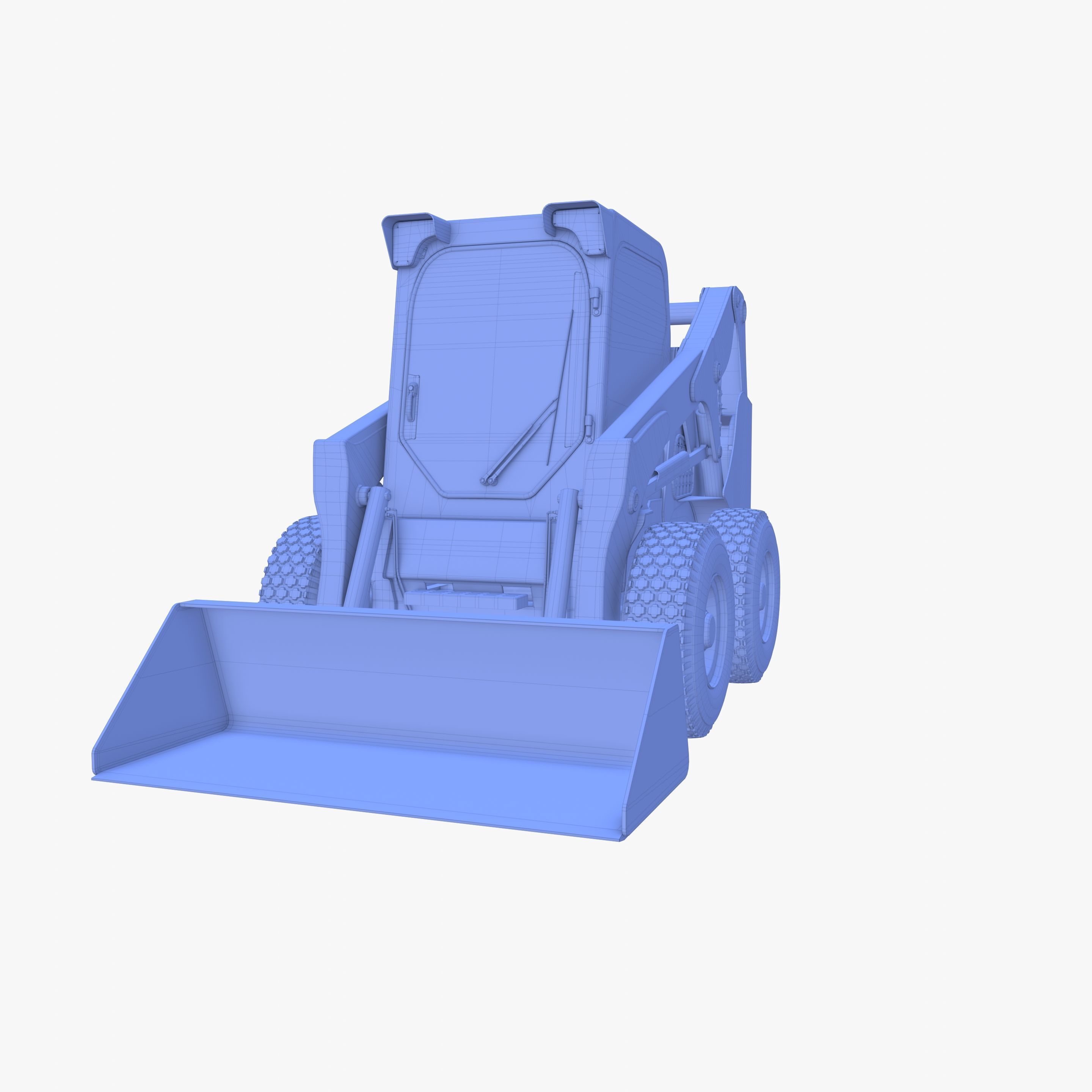 Skid steer loader V3 3D model_28