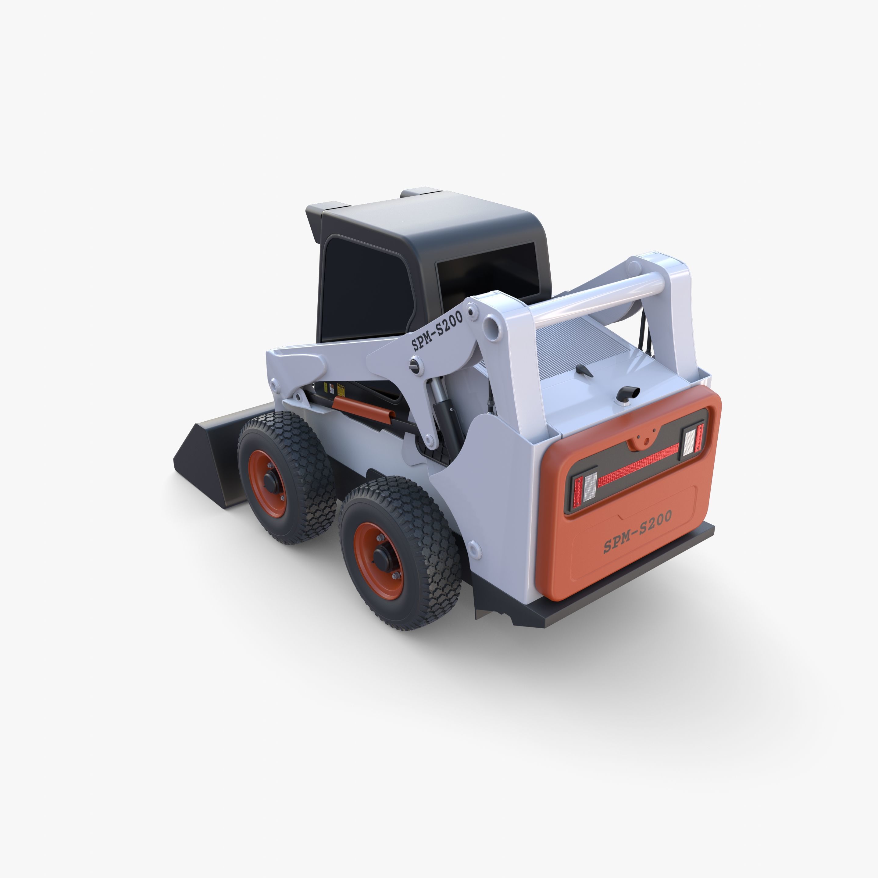 Skid steer loader V3 3D model_21