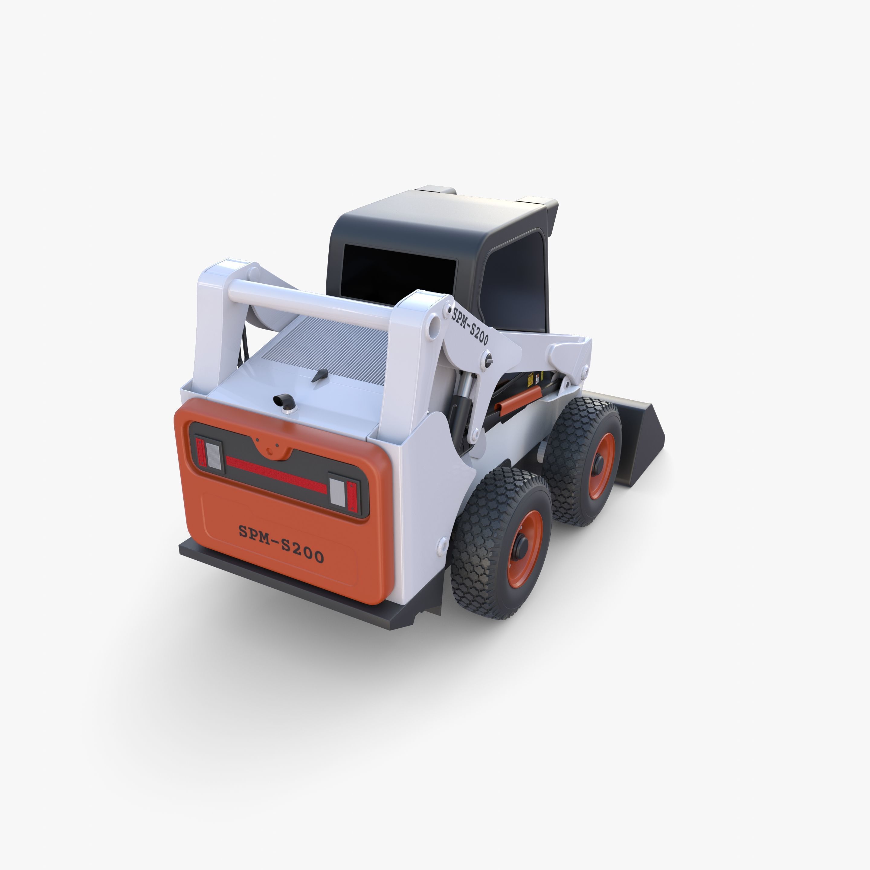 Skid steer loader V3 3D model_11
