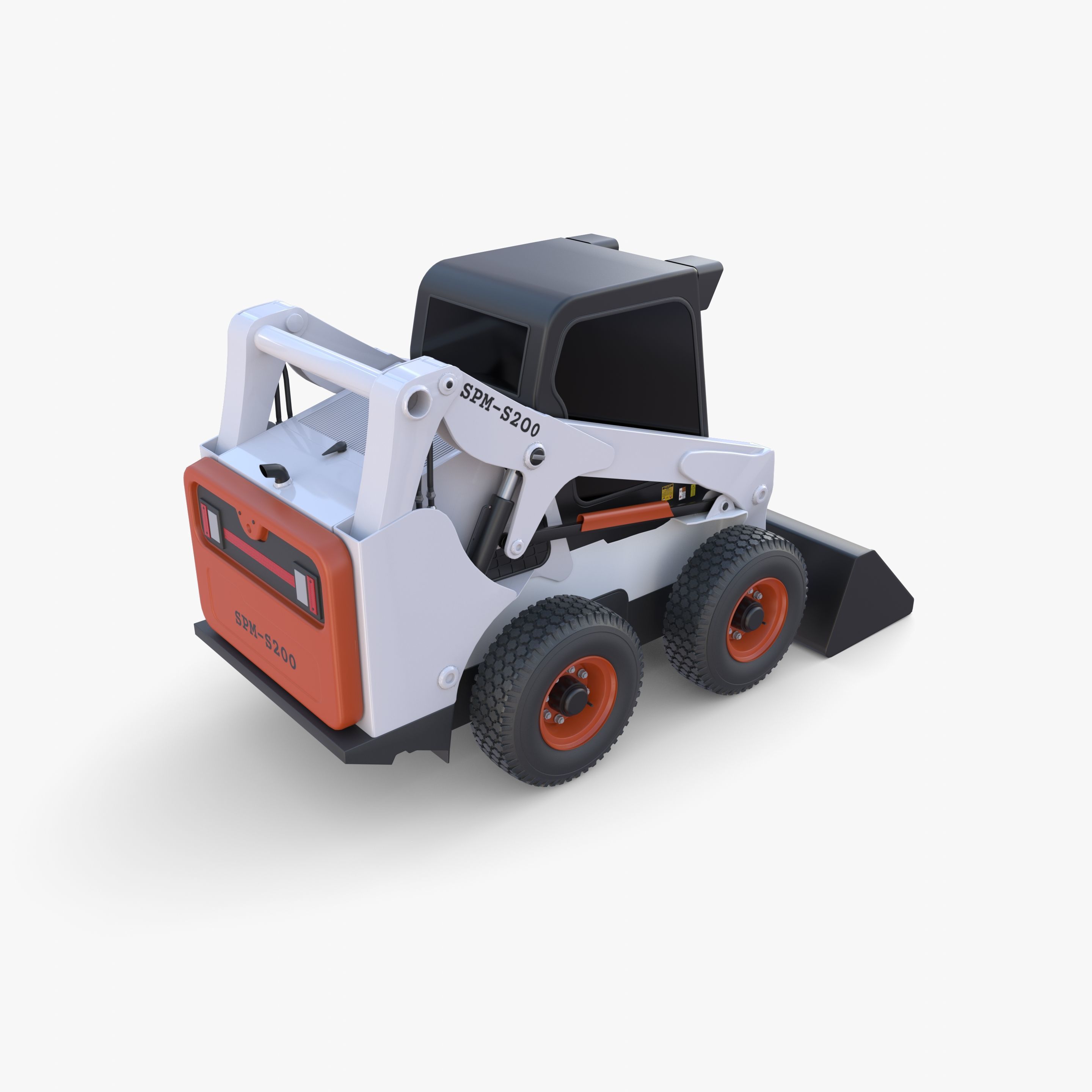 Skid steer loader V3 3D model_12