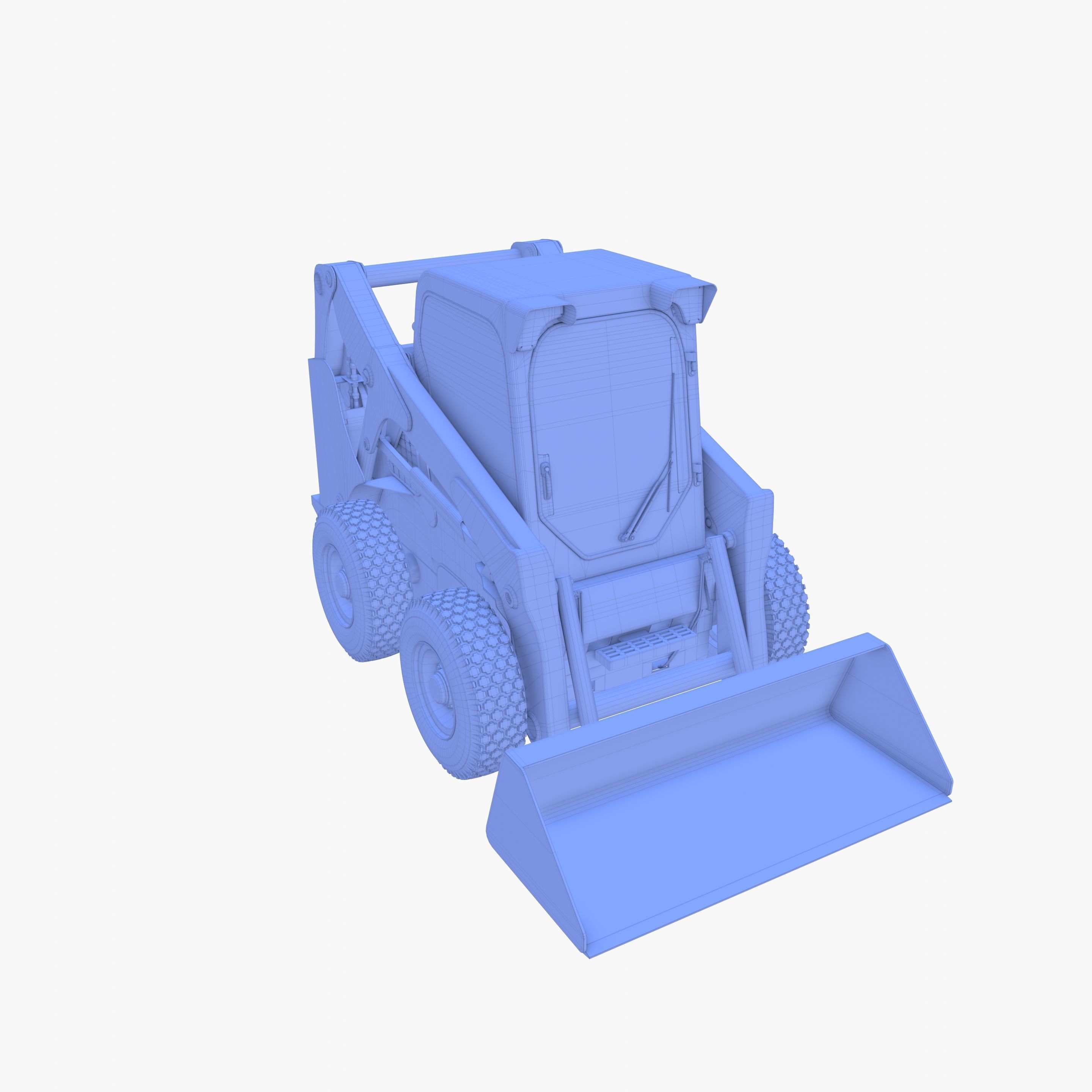Skid steer loader V3 3D model_34
