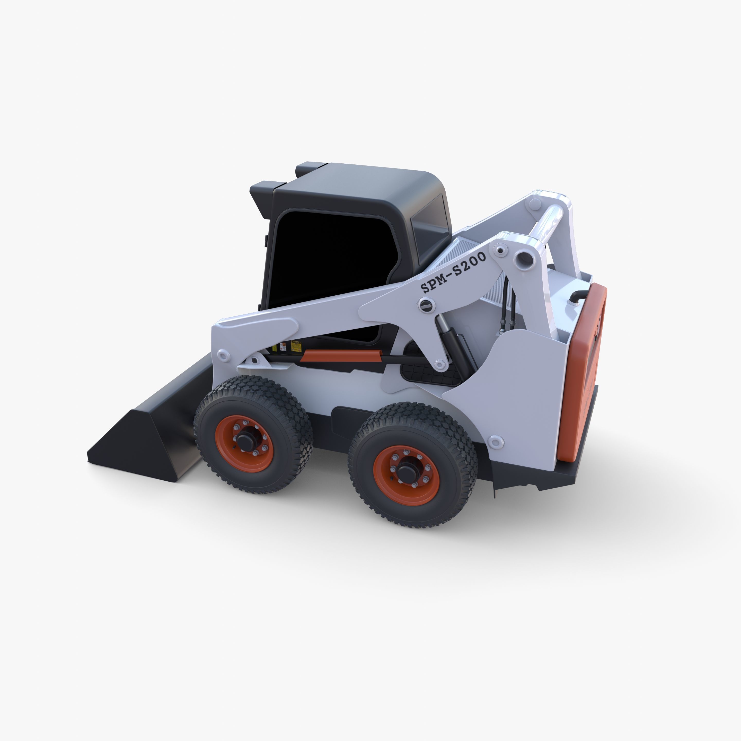 Skid steer loader V3 3D model_18