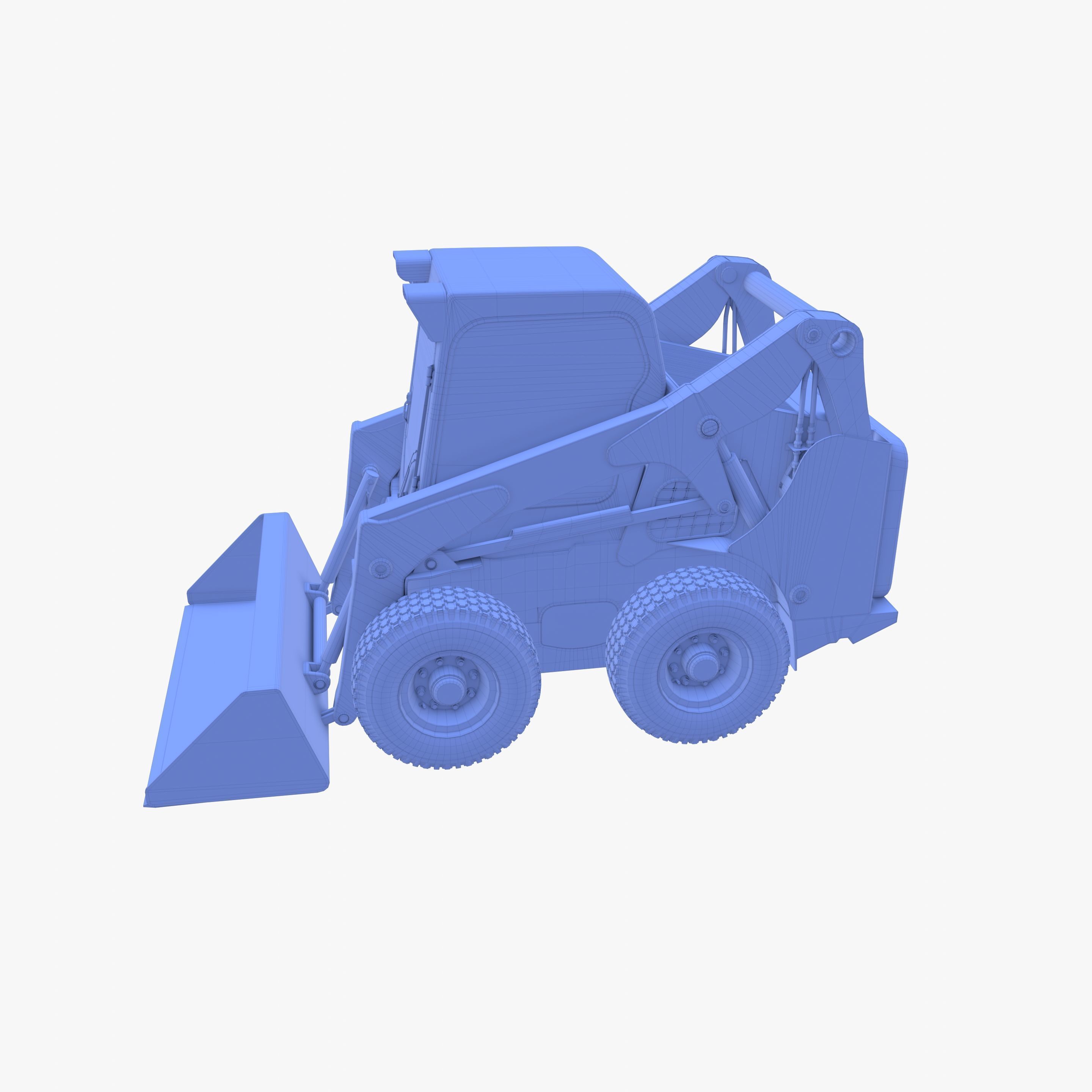 Skid steer loader V3 3D model_38