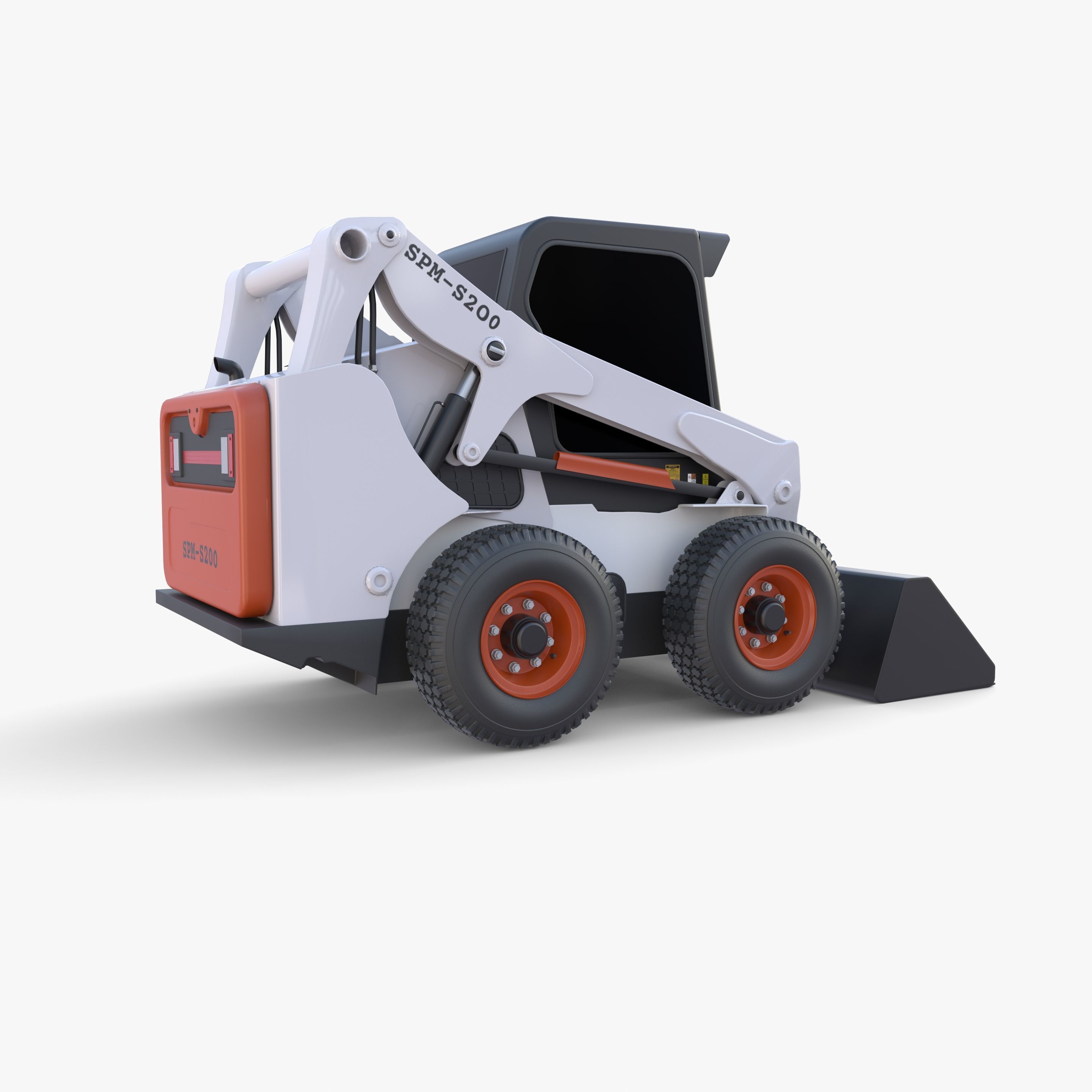 Skid steer loader V3 3D model_2