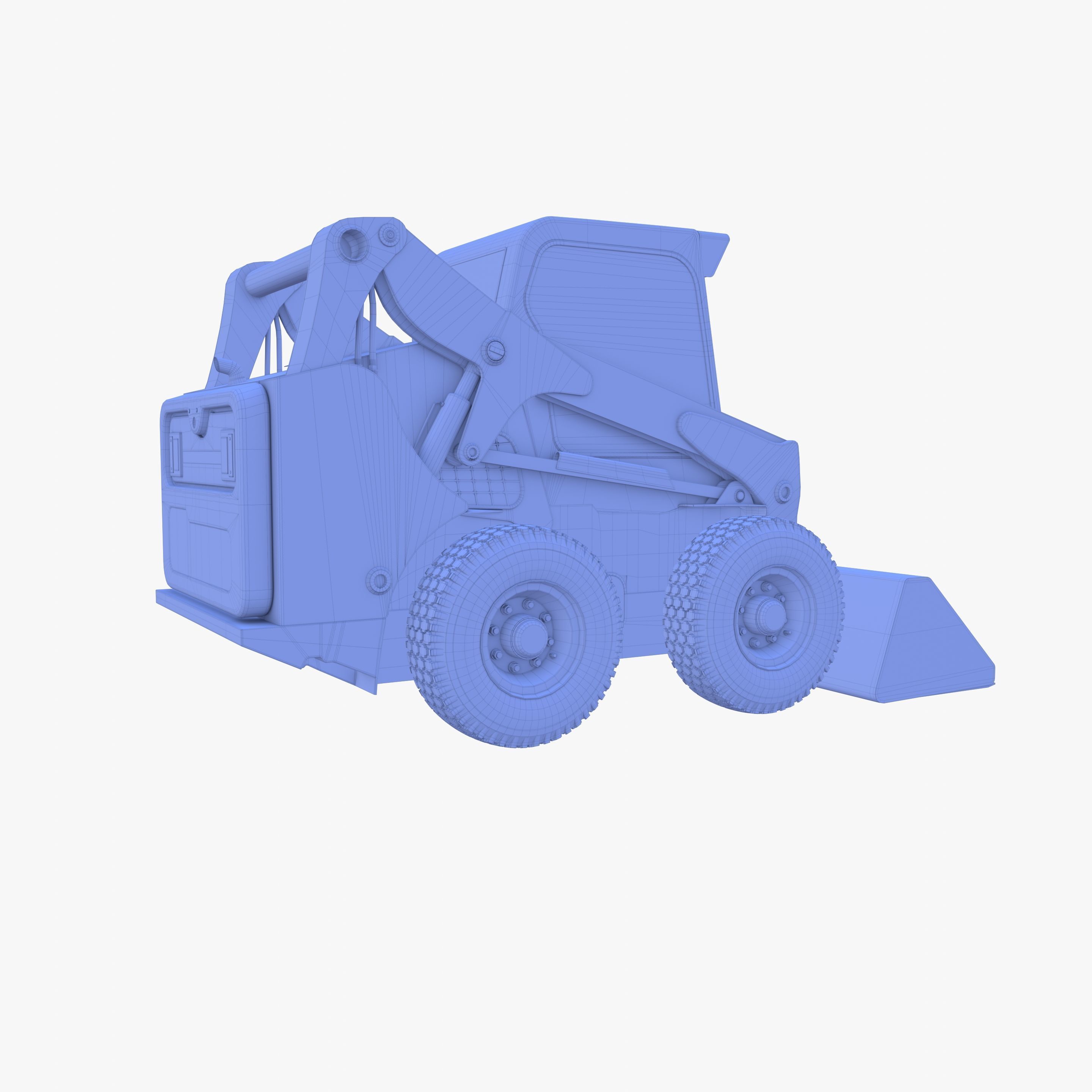 Skid steer loader V3 3D model_25
