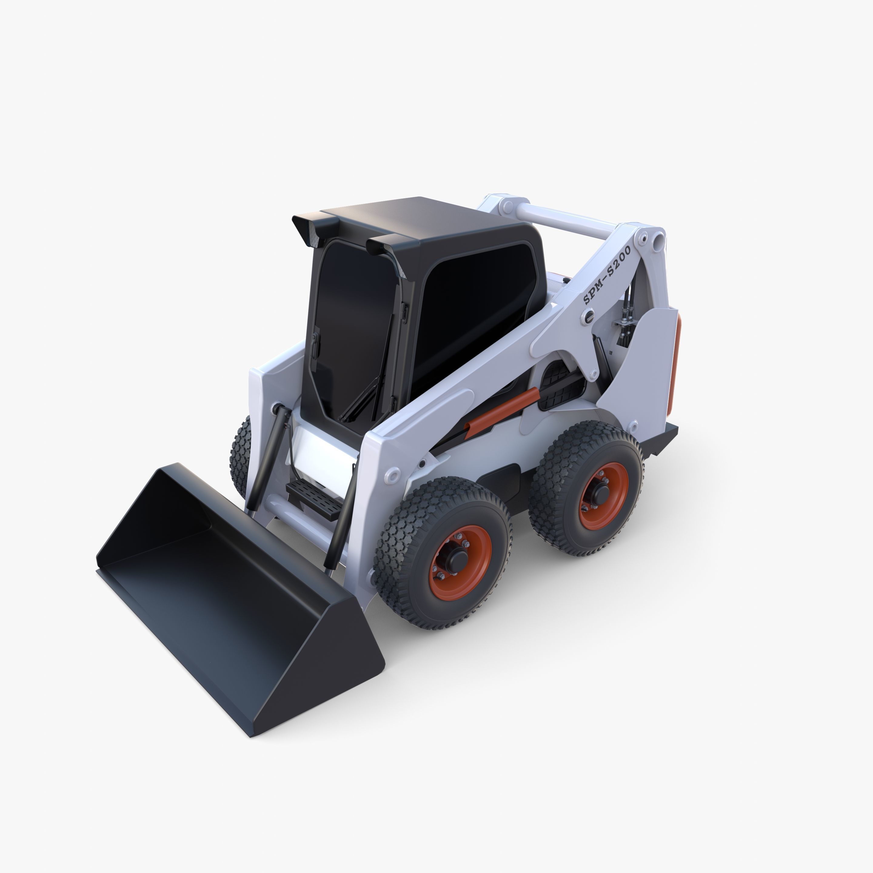 Skid steer loader V3 3D model_17