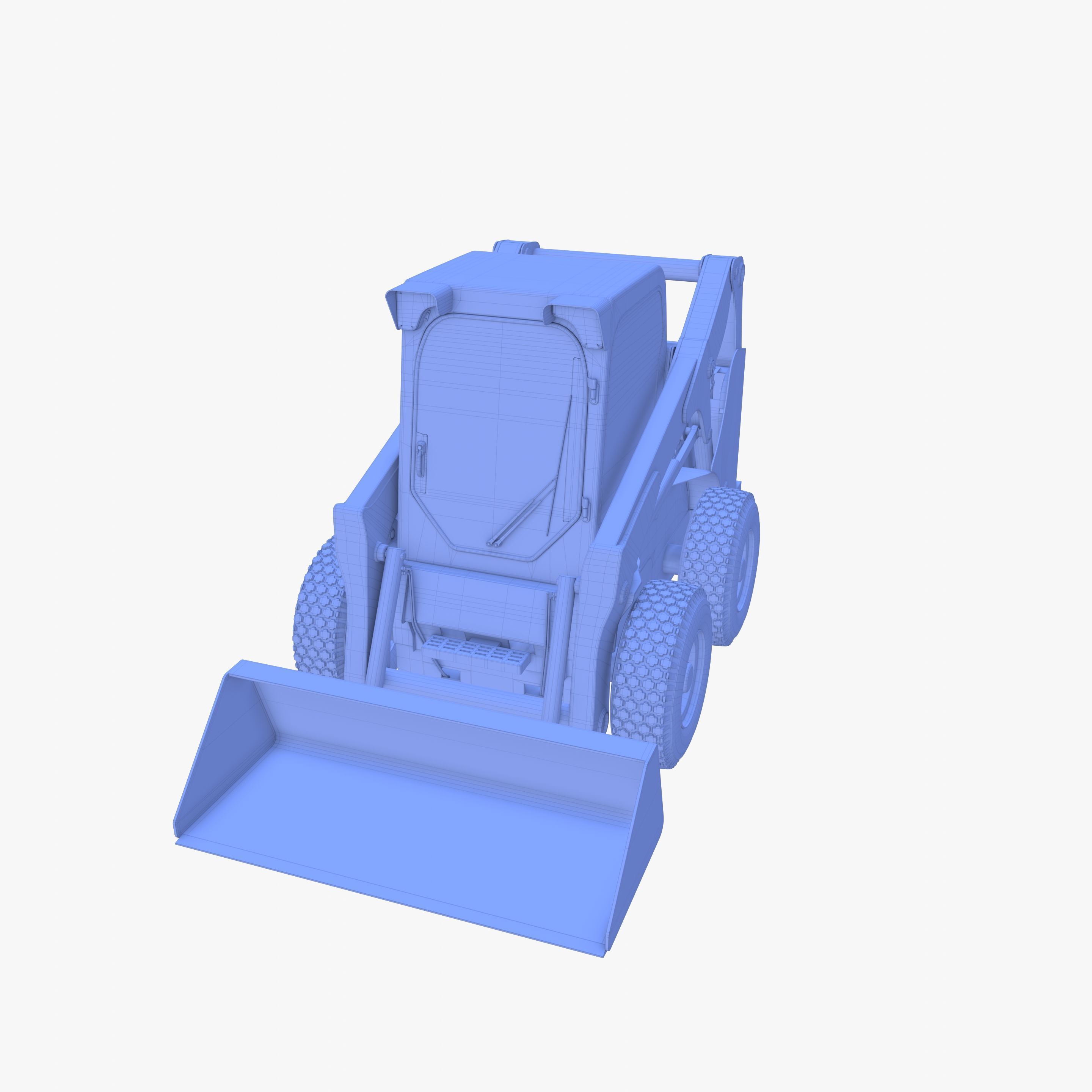 Skid steer loader V3 3D model_36