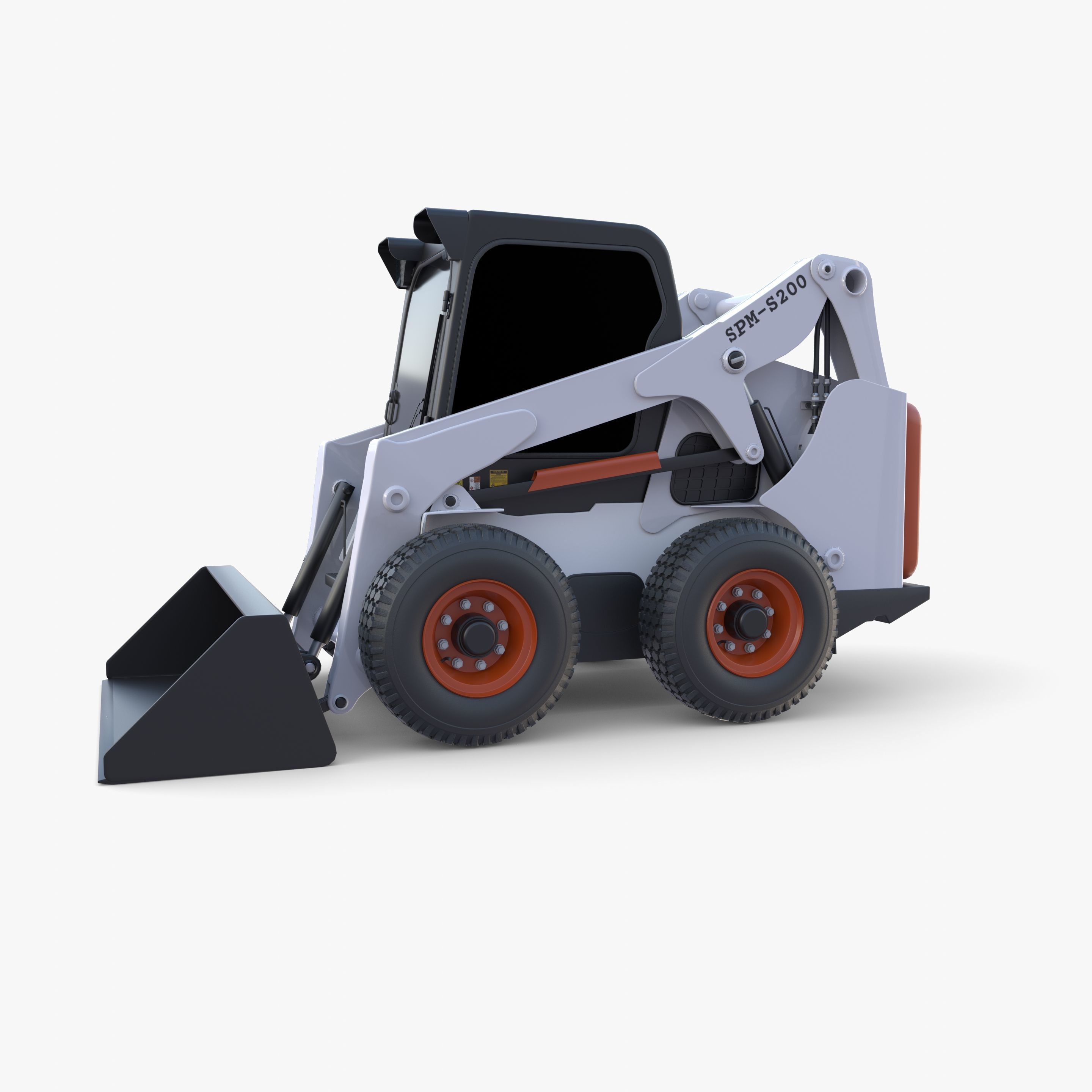 Skid steer loader V3 3D model_8