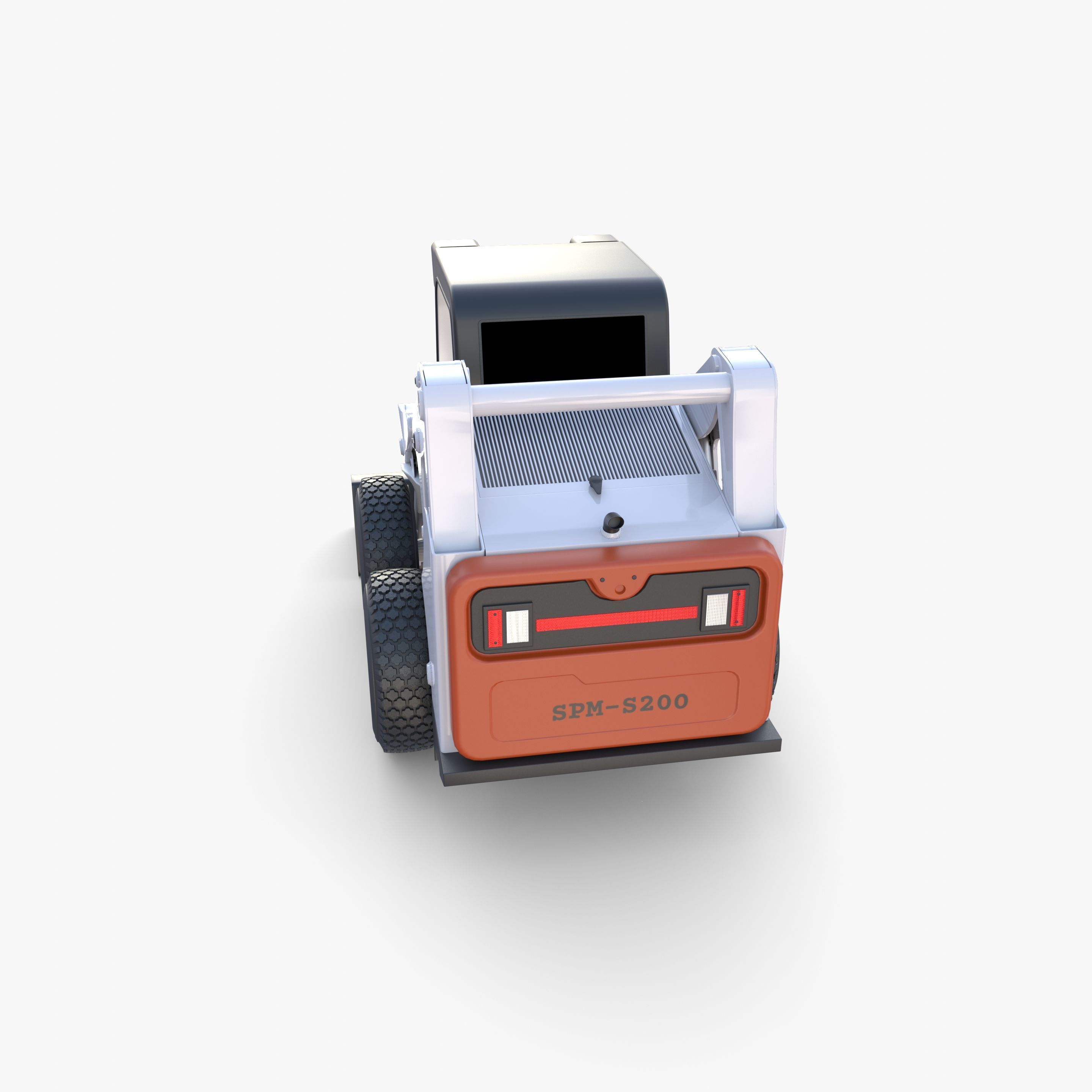 Skid steer loader V3 3D model_22