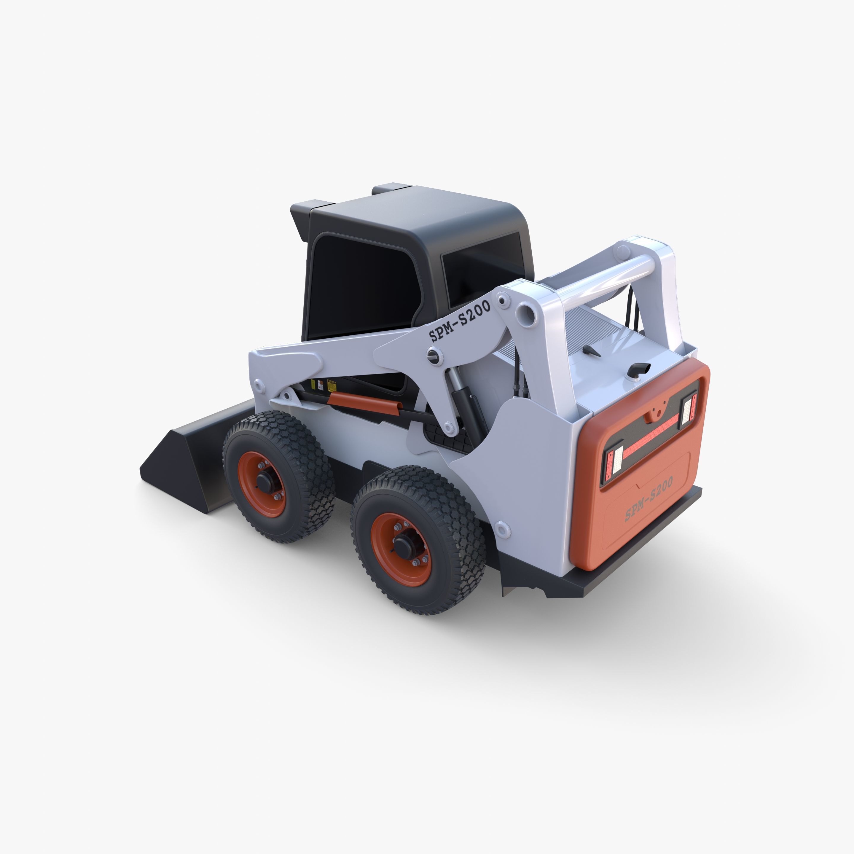 Skid steer loader V3 3D model_20