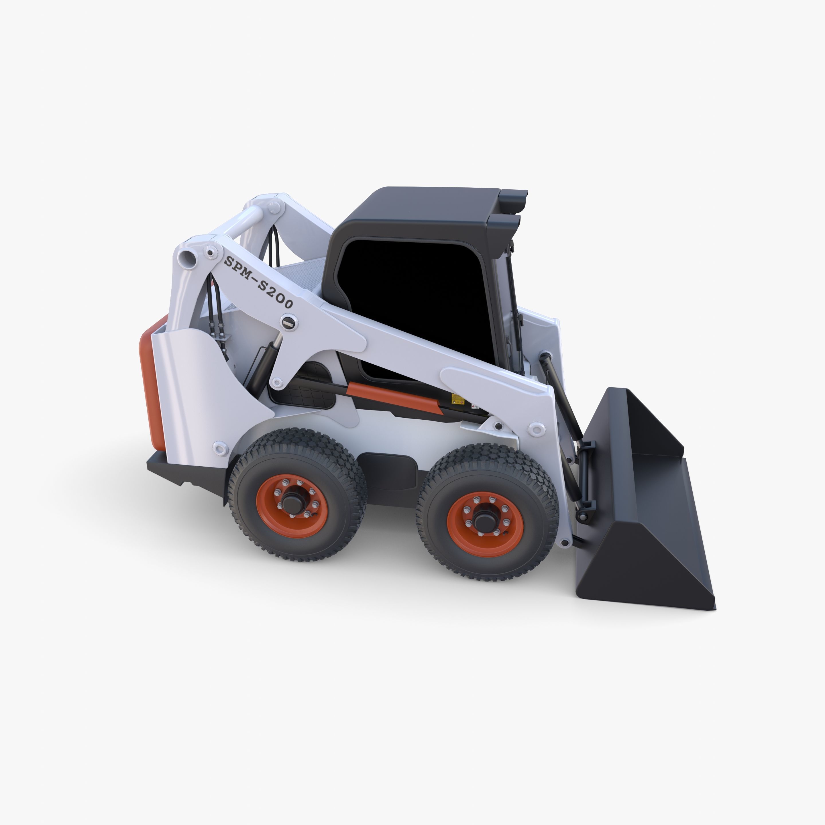 Skid steer loader V3 3D model_14