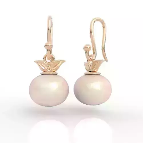 12mm Pearl drop earrings