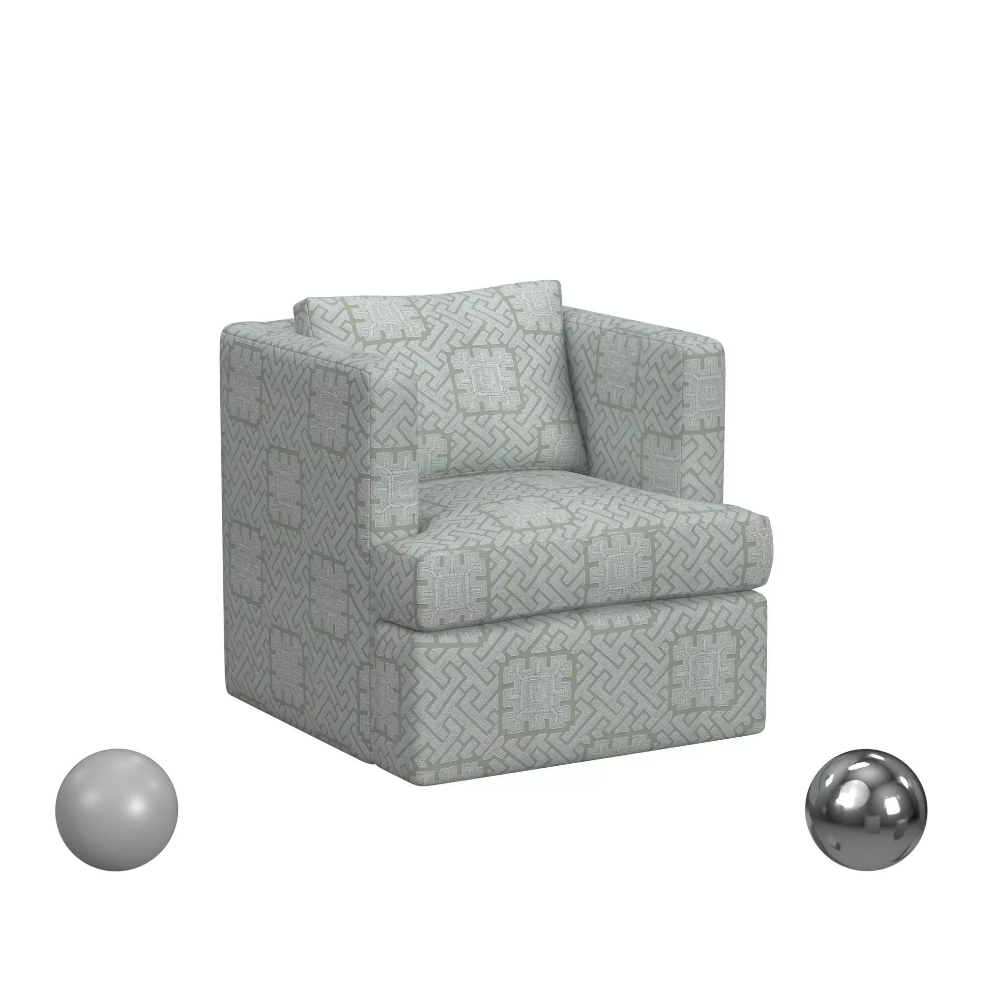 ELEVATED SWIVEL CHAIR - EASTERN KEY 3D model_0