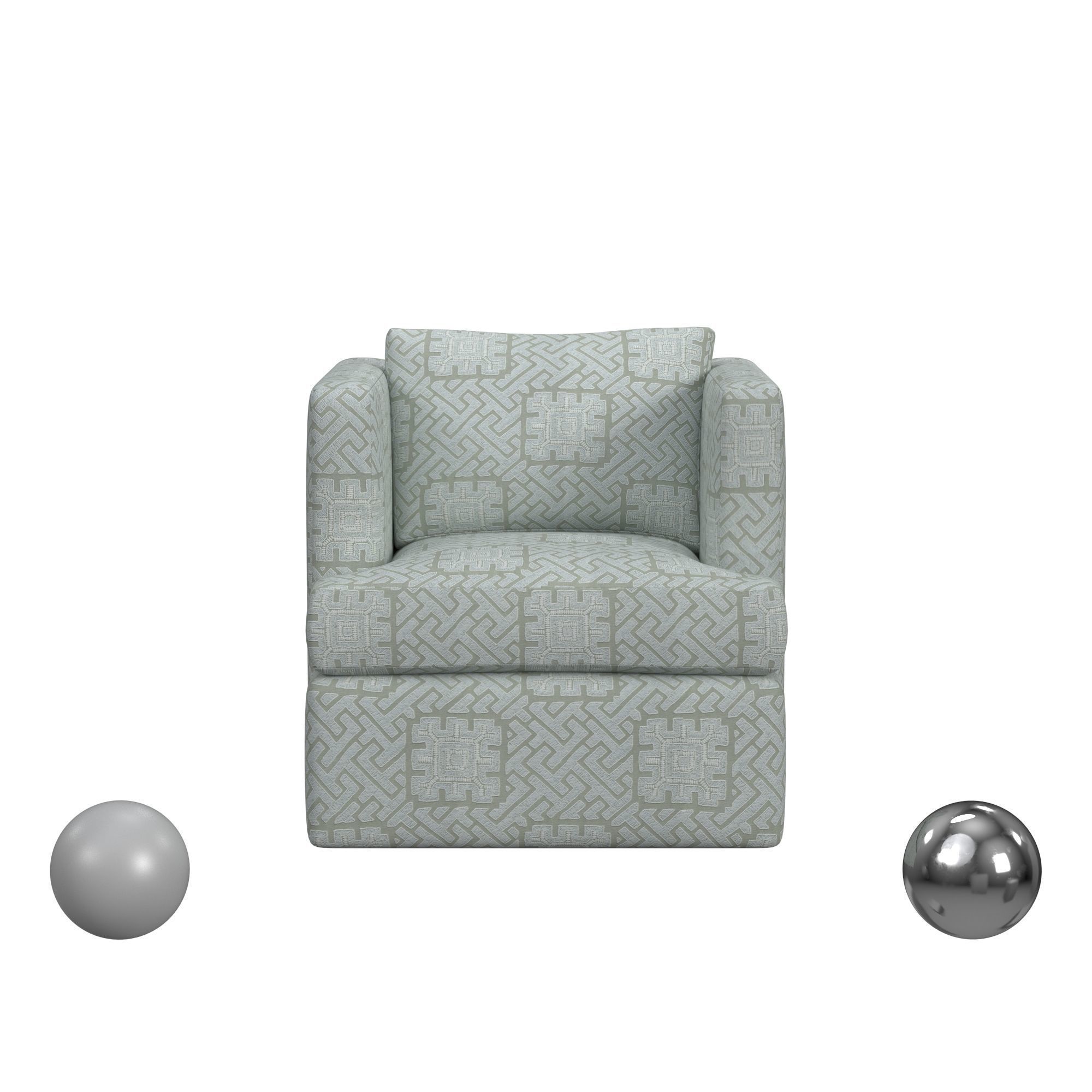ELEVATED SWIVEL CHAIR - EASTERN KEY 3D model_1