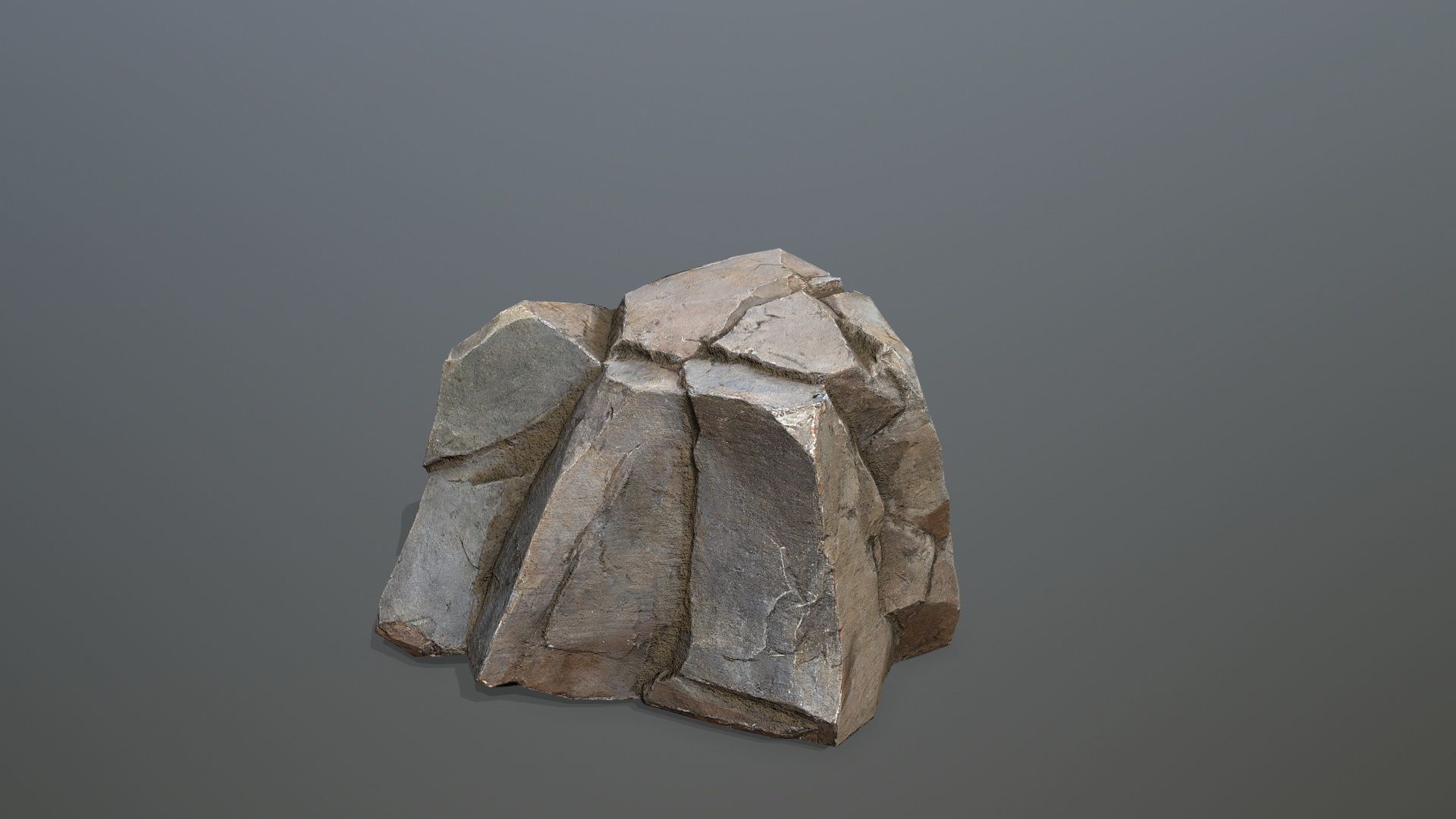 desert cliff rocks Low-poly 3D model_6