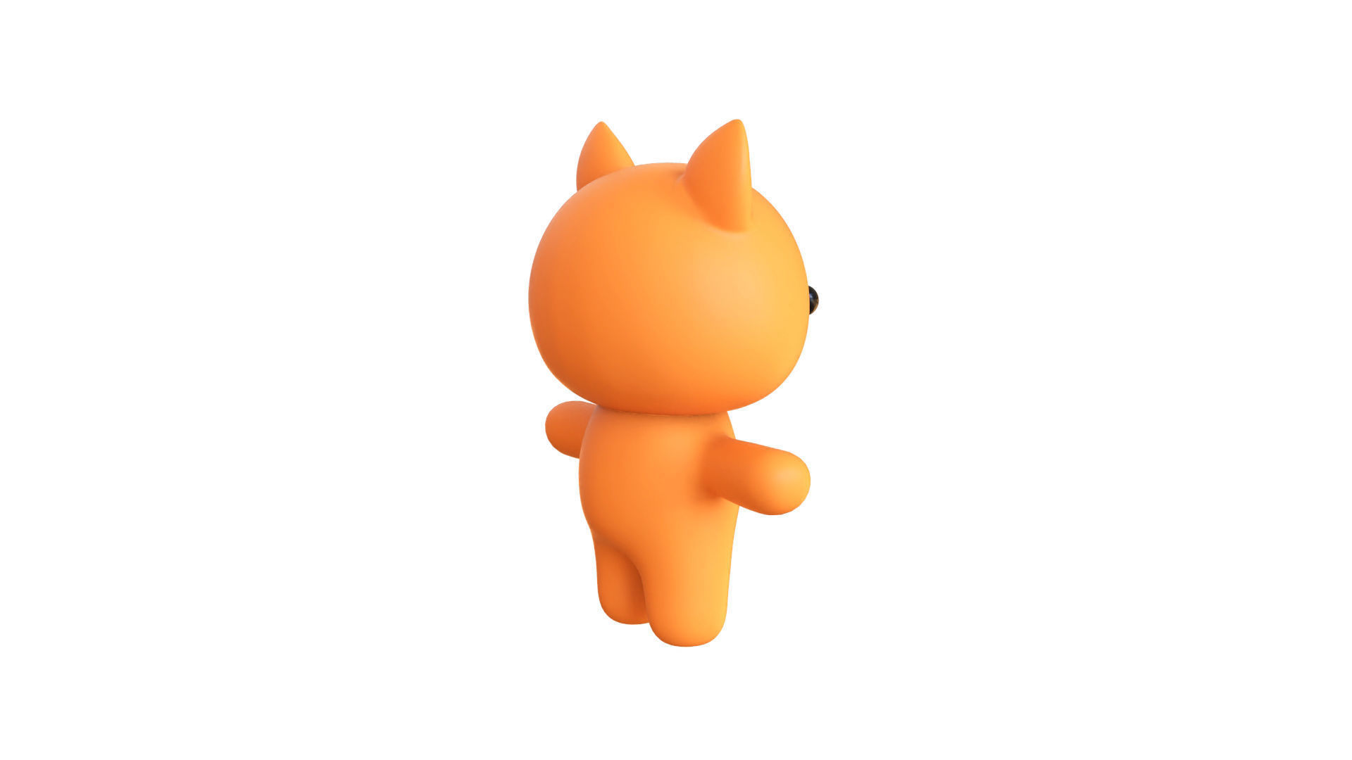 Character007 Chubby Fox  Low-poly 3D model_15