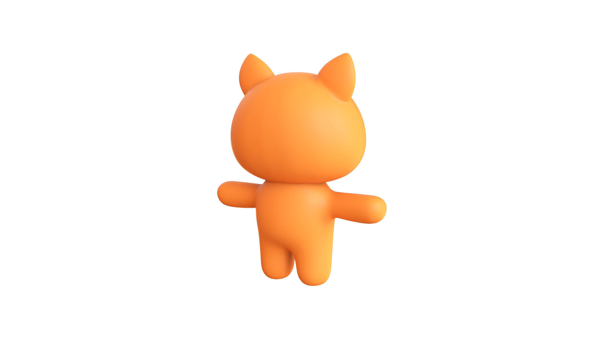 Character007 Chubby Fox  Low-poly 3D model_14