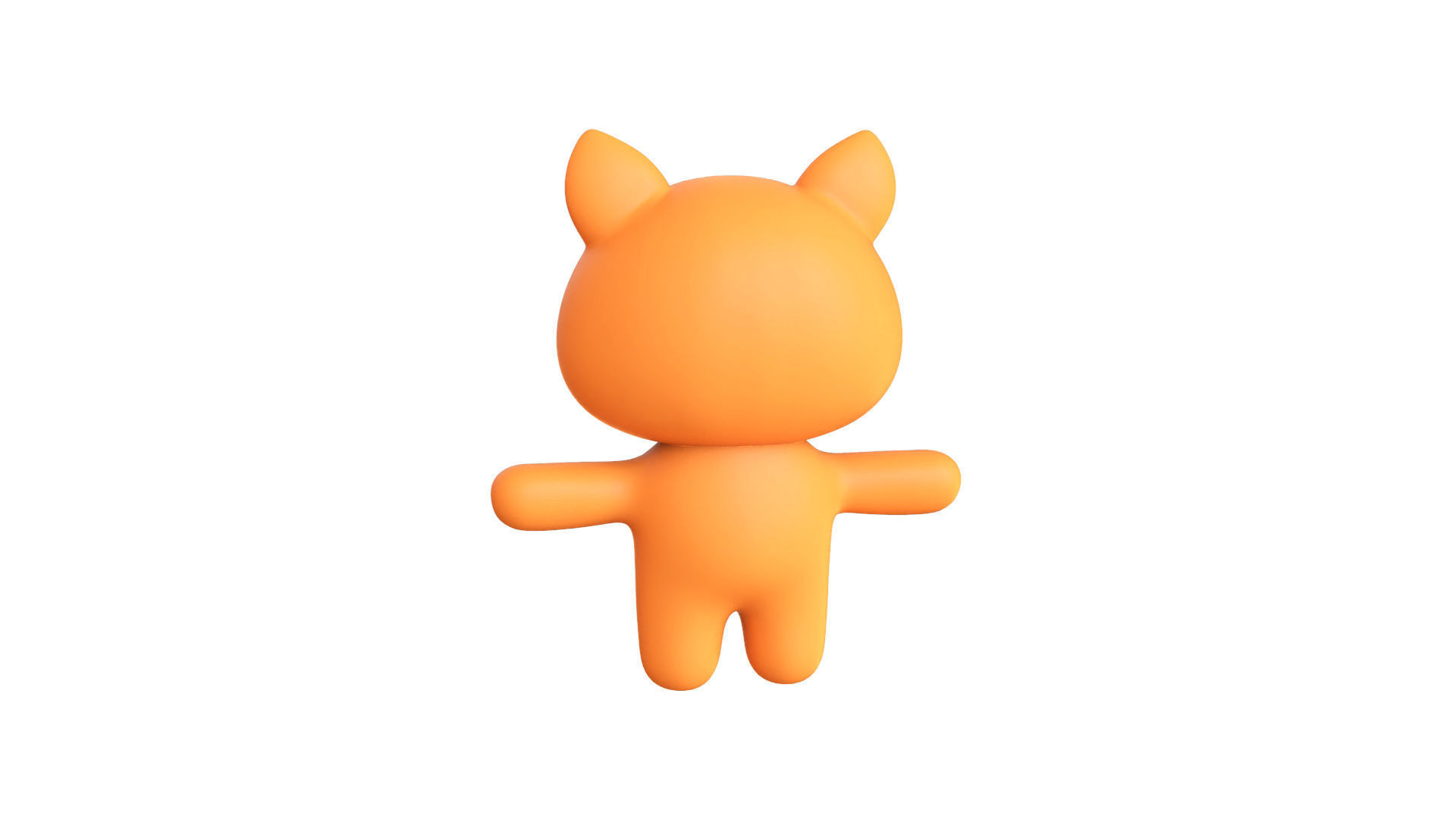 Character007 Chubby Fox  Low-poly 3D model_13