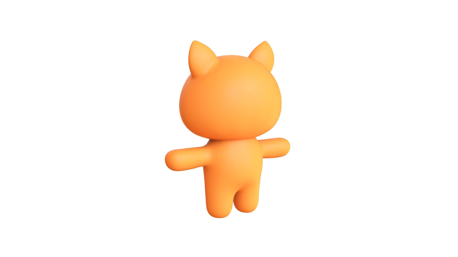 Character007 Chubby Fox  Low-poly 3D model_12