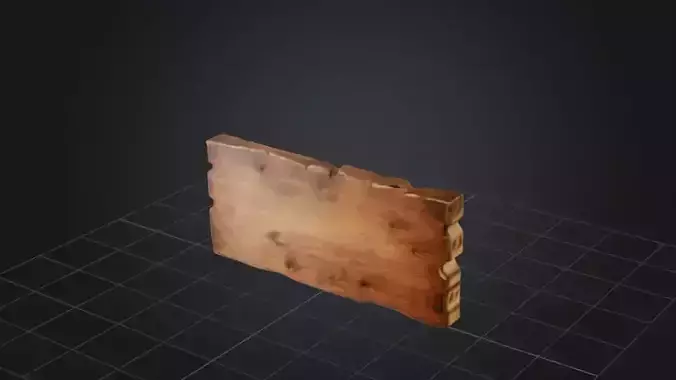 Wooden Block Render 