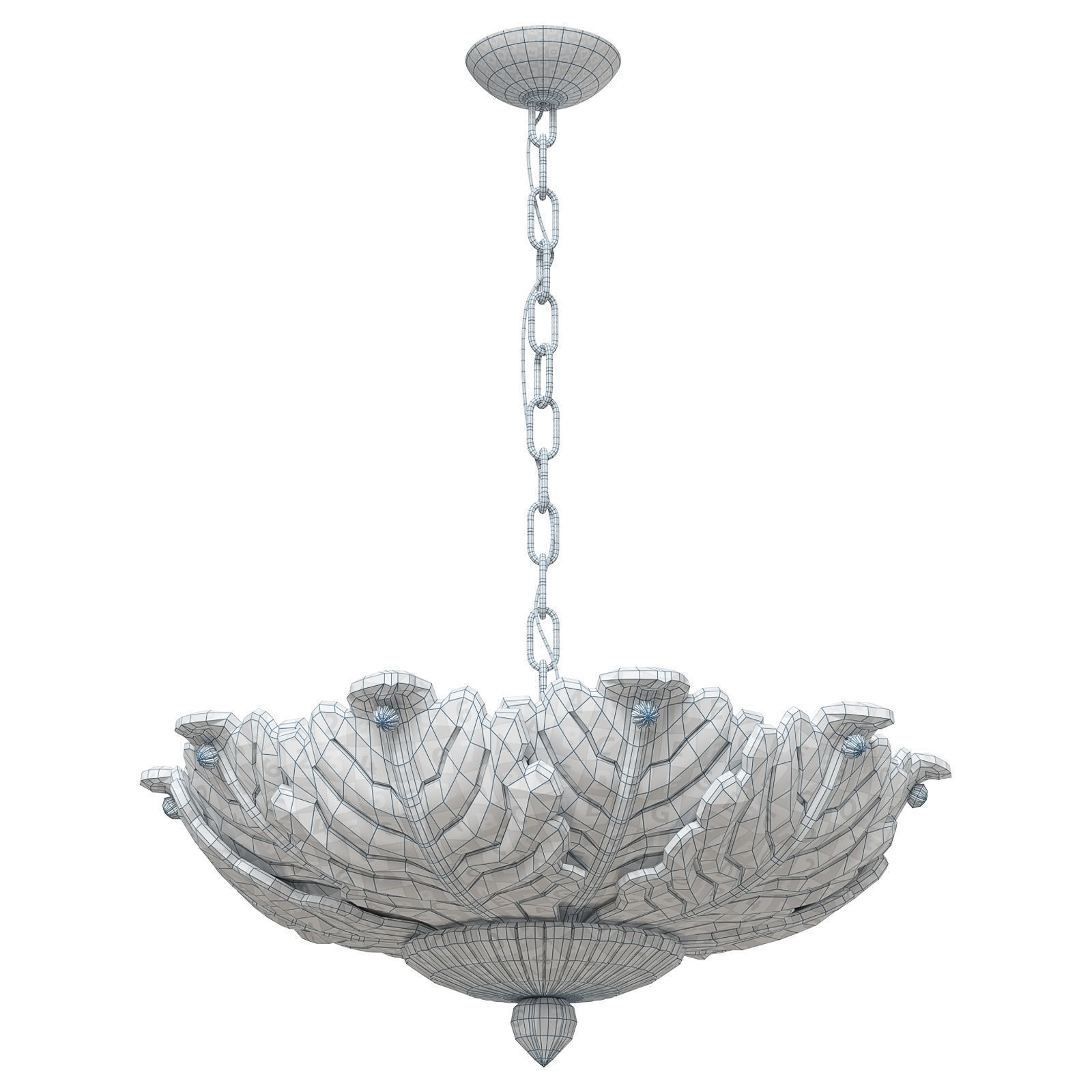 1stdibs Murano Graniglia Flush Mount 3D model_7
